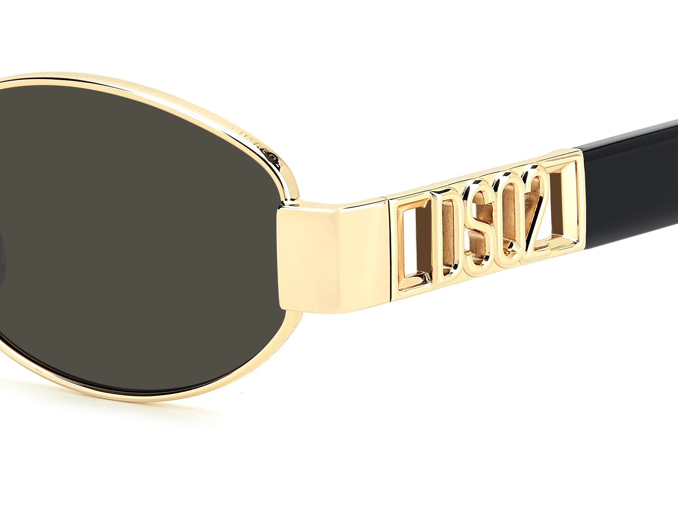 Dsquared2 D2 0155/S 000/IR Occhiali da sole Metallo Oro Grigio Rotonda Normale - immagine 3