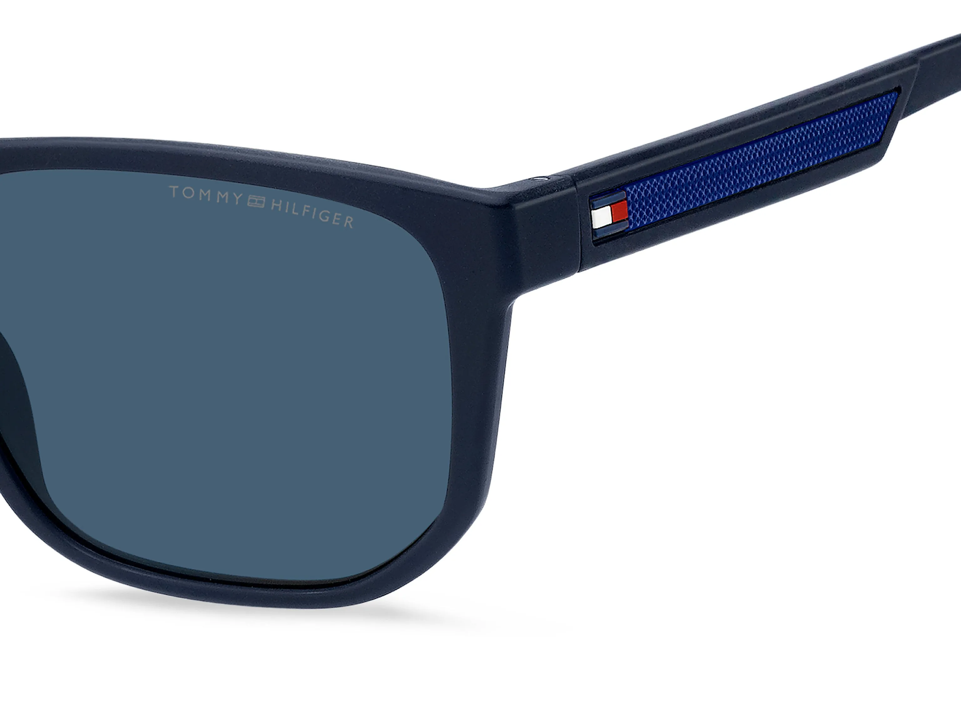 Tommy Hilfiger TH 2200/S PJP/KU Occhiali da sole Eco-poliammide Blu Blu Squadrata Normale - immagine 3