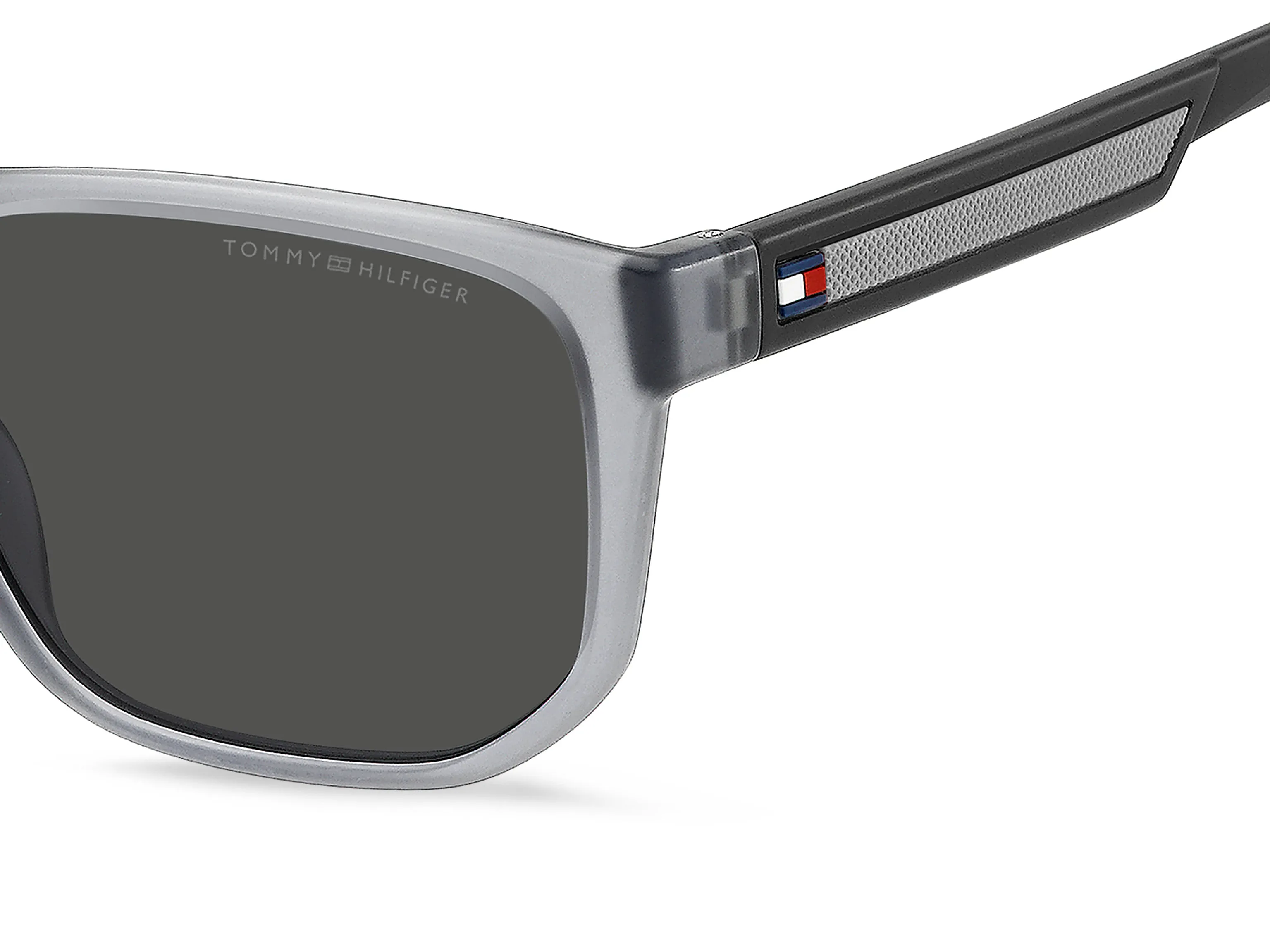 Tommy Hilfiger TH 2200/S KB7/IR Occhiali da sole Eco-poliammide Grigio Grigio Squadrata Normale - immagine 3