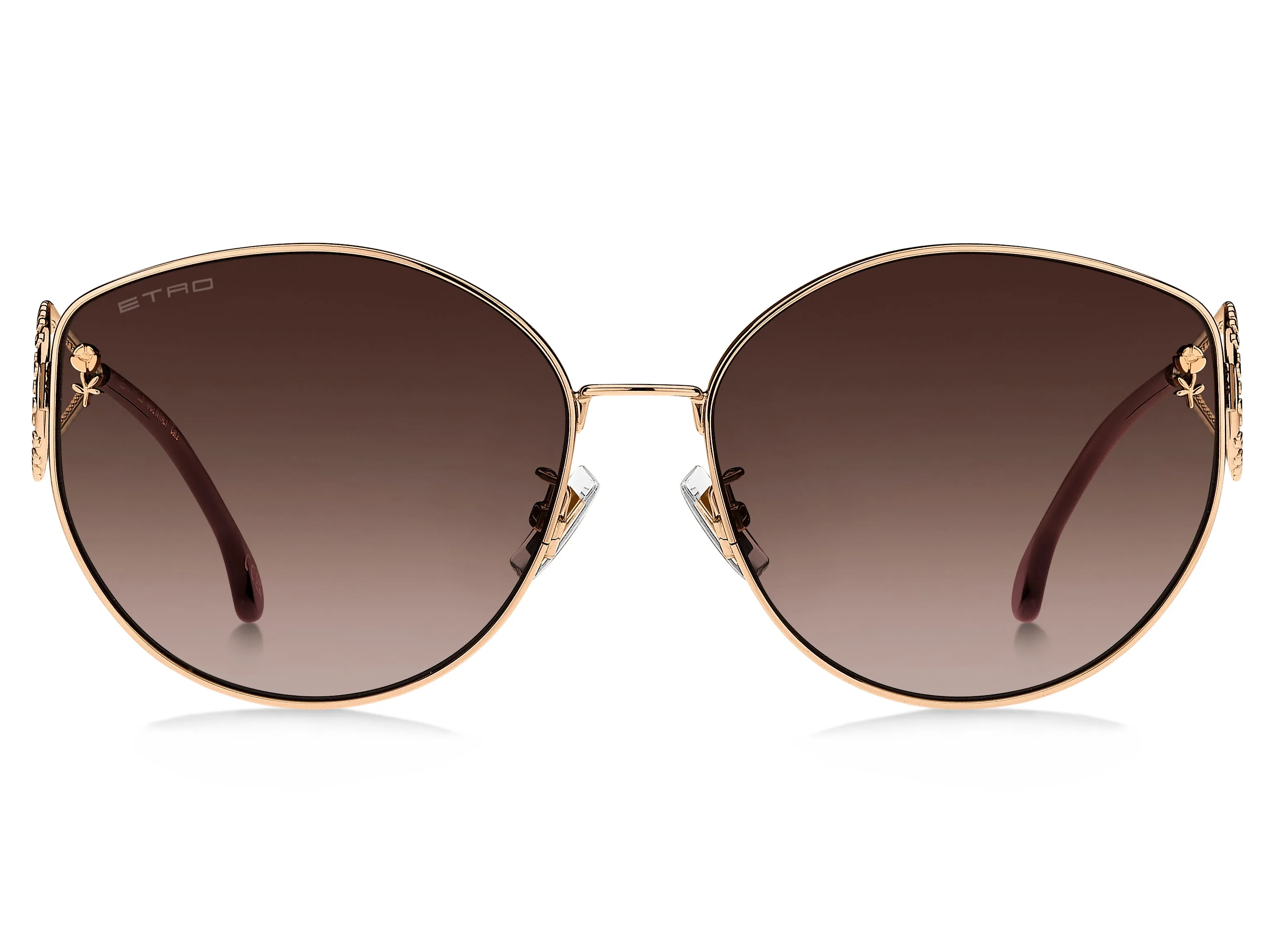 ETRO ETRO 0072/F/S DDB/HA Occhiali da sole Metallo Oro Marrone Cat Eye Normale Sfumato - immagine 2
