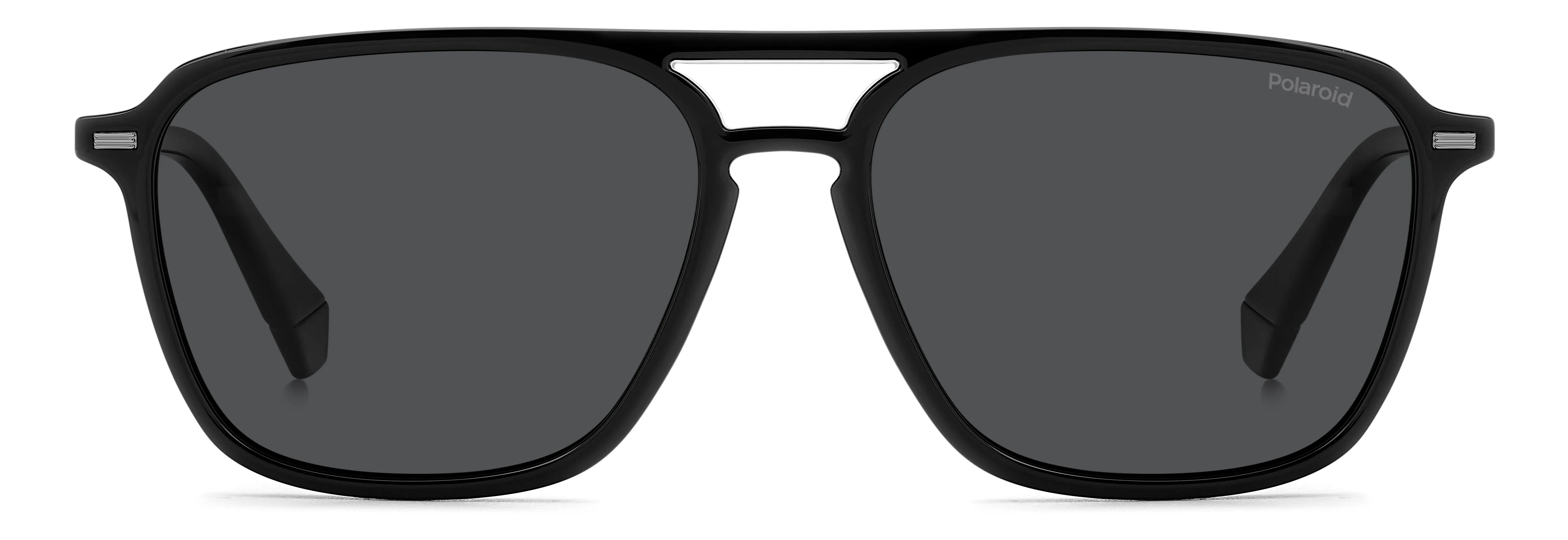 Polaroid PLD 4182/S/X 807/M9 Occhiali da sole Policarbonato Nero Grigio Squadrata Polarizzata - immagine 2