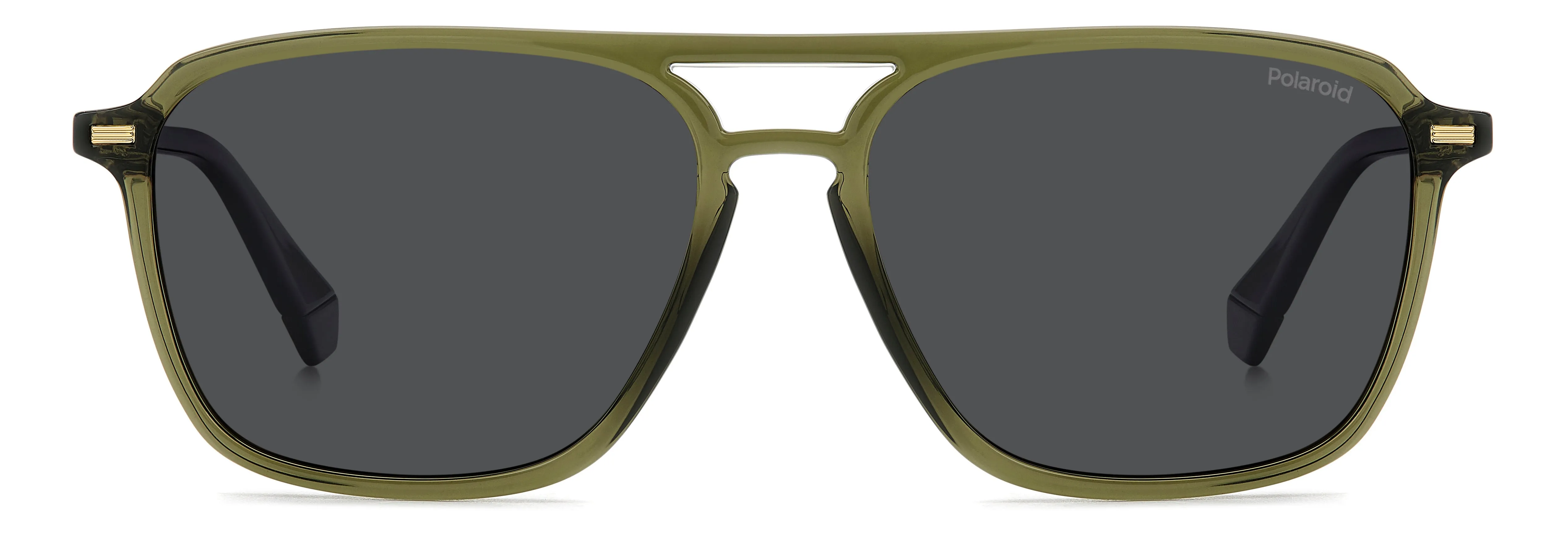 Polaroid PLD 4182/S/X 4C3/M9 Occhiali da sole Policarbonato Verde Grigio Squadrata Polarizzata - immagine 2