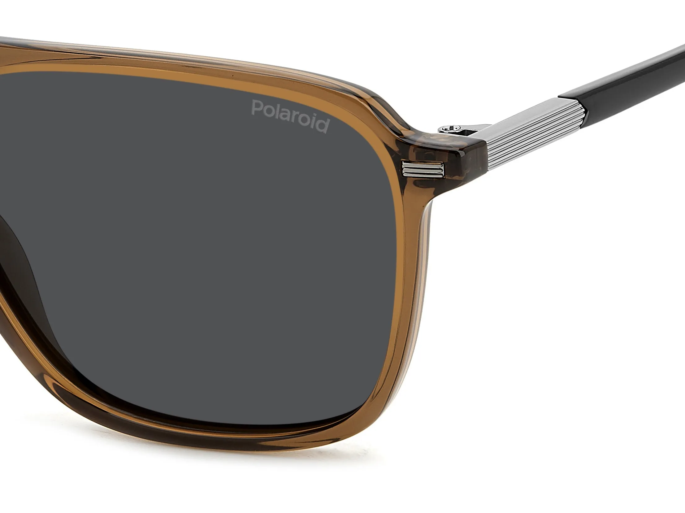 Polaroid PLD 4182/S/X 09Q/M9 Occhiali da sole Policarbonato Marrone Grigio Squadrata Polarizzata - immagine 4