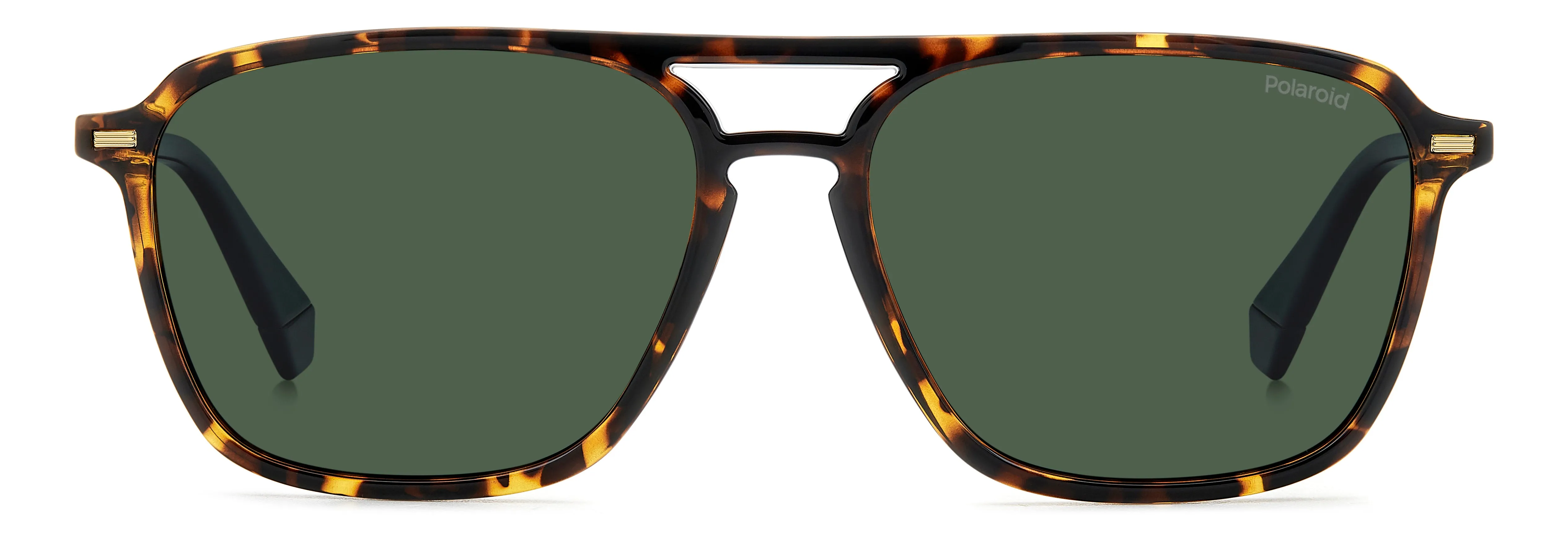 Polaroid PLD 4182/S/X 086/UC Occhiali da sole Policarbonato Havana Verde Squadrata Polarizzata - immagine 2