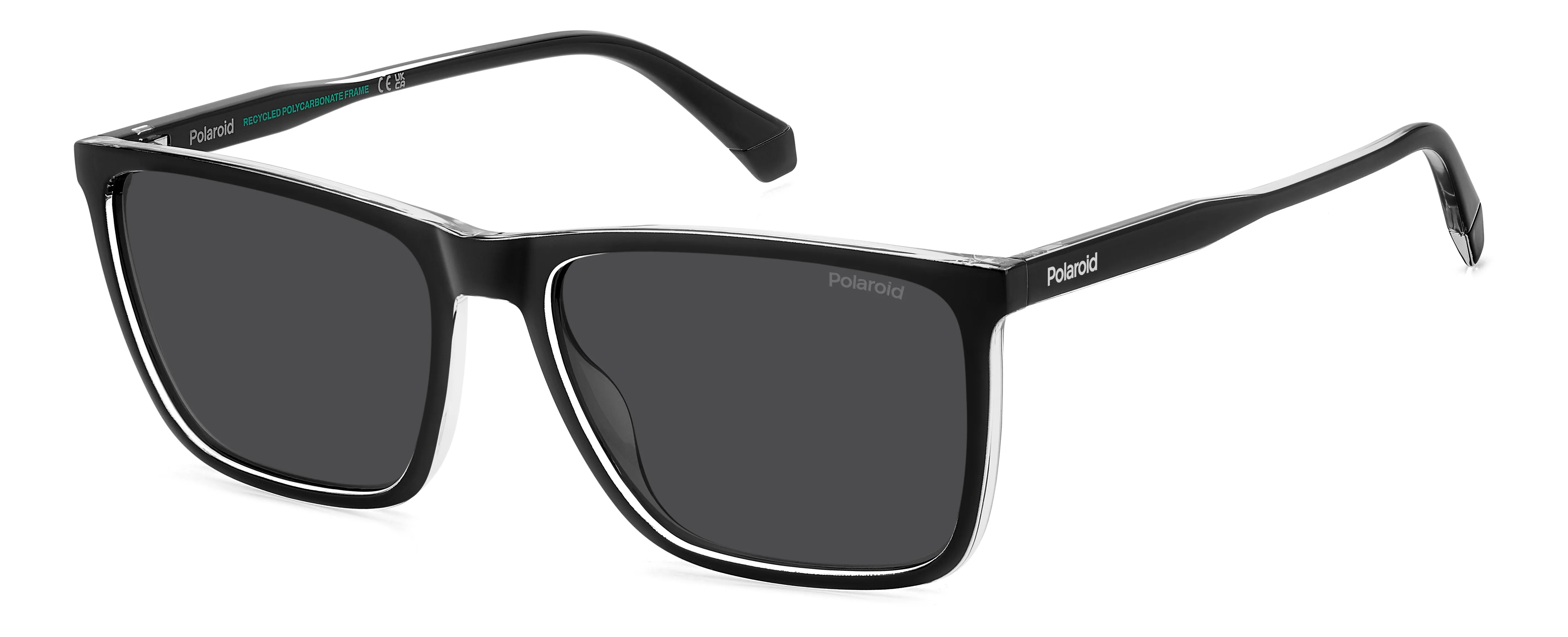 Polaroid PLD 4180/S 7C5/M9 Occhiali da sole Policarbonato Nero Grigio Squadrata Polarizzata - immagine 1