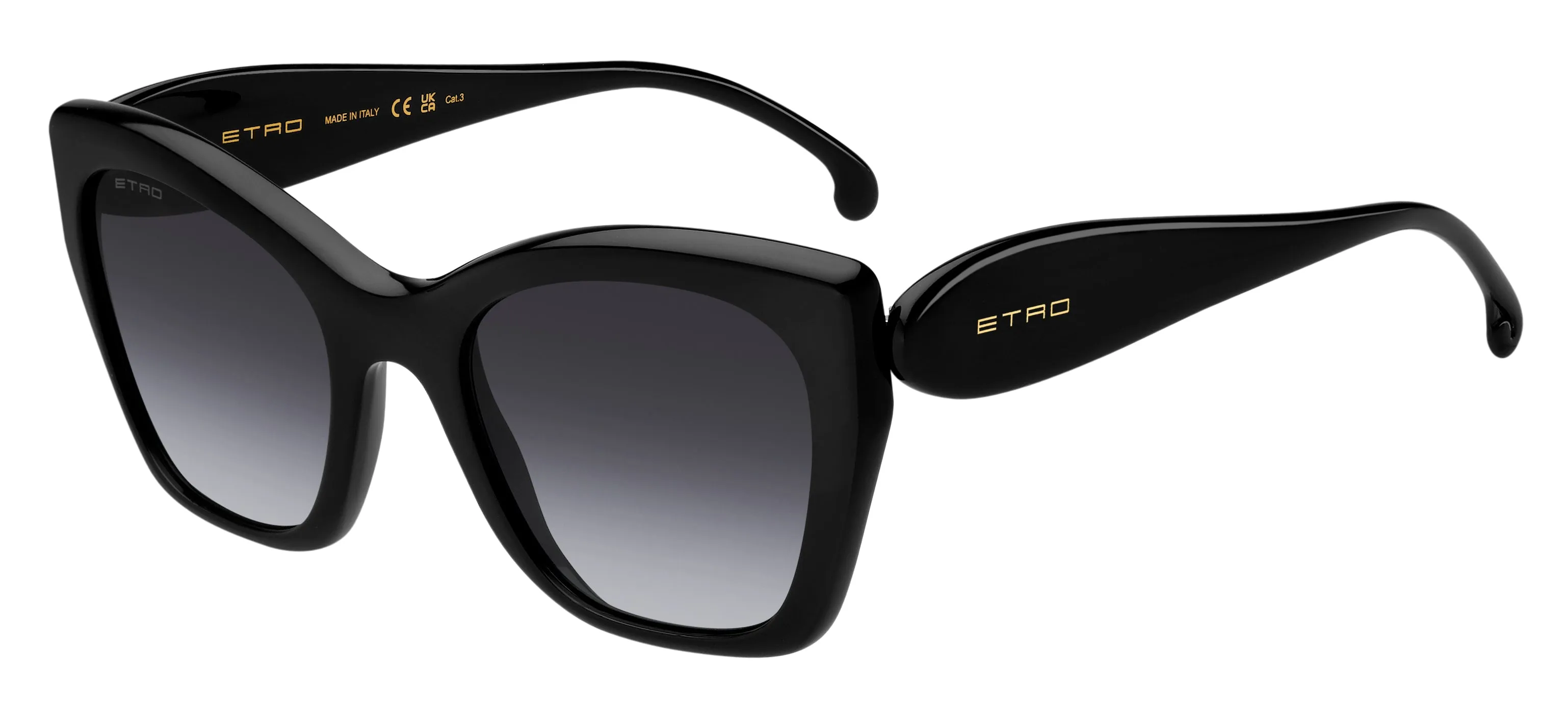 ETRO ETRO 0084/S 807/9O Occhiali da sole Acetato Nero Grigio Squadrata Normale Sfumato - immagine 1