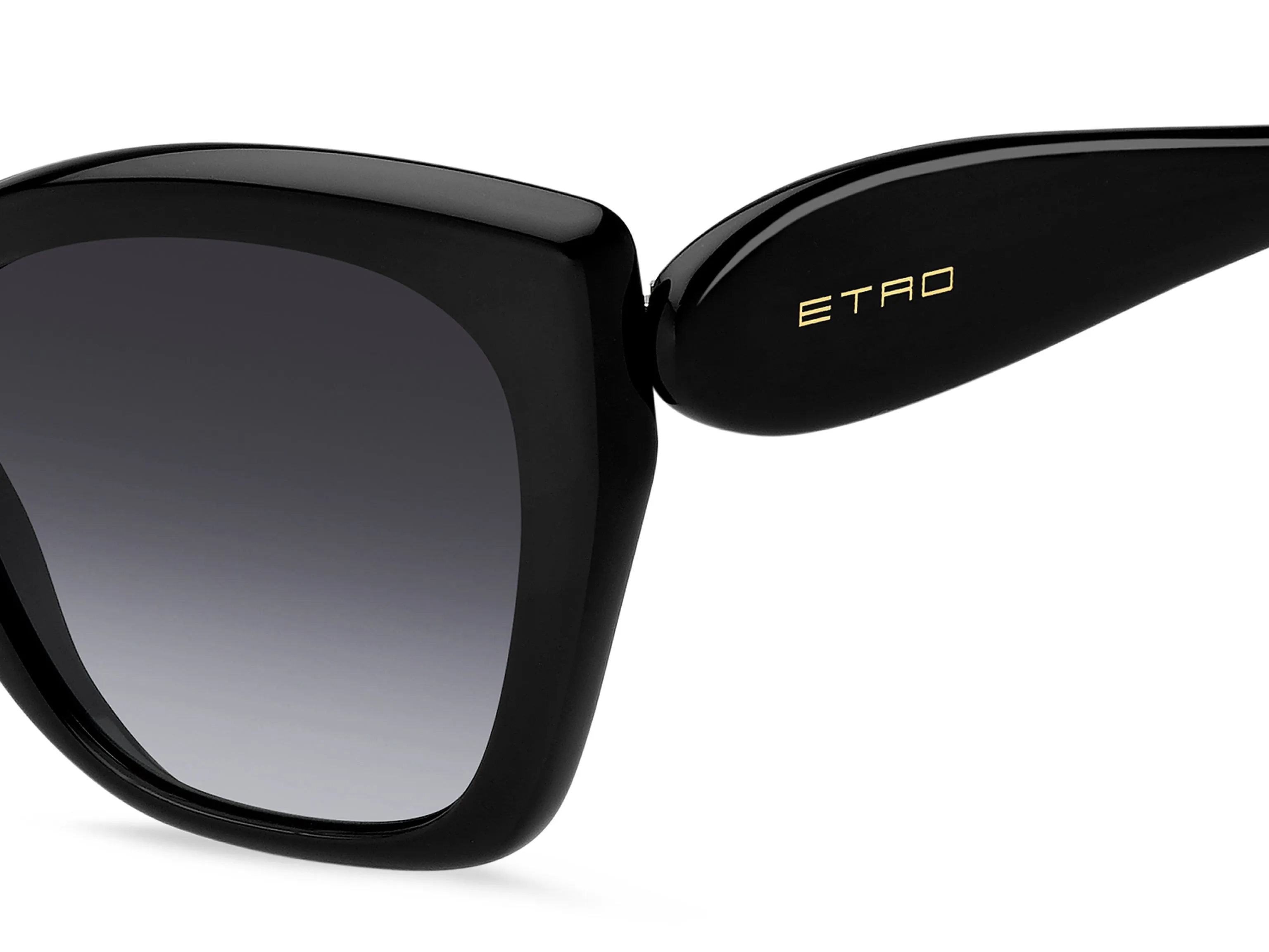 ETRO ETRO 0084/S 807/9O Occhiali da sole Acetato Nero Grigio Squadrata Normale Sfumato - immagine 3