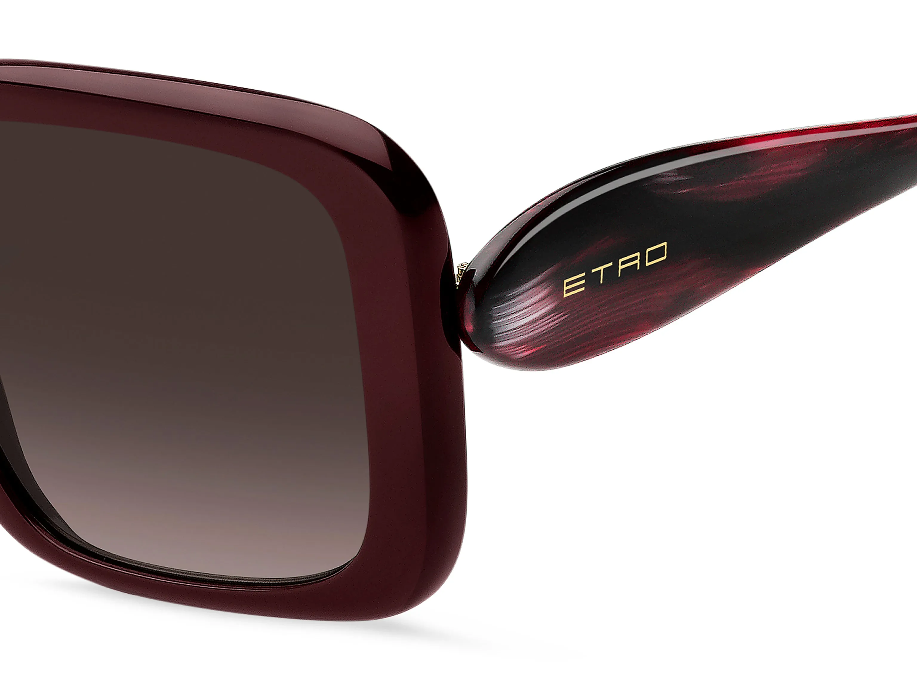 ETRO ETRO 0083/S LHF/HA Occhiali da sole Acetato Marrone Squadrata Normale Sfumato - immagine 3