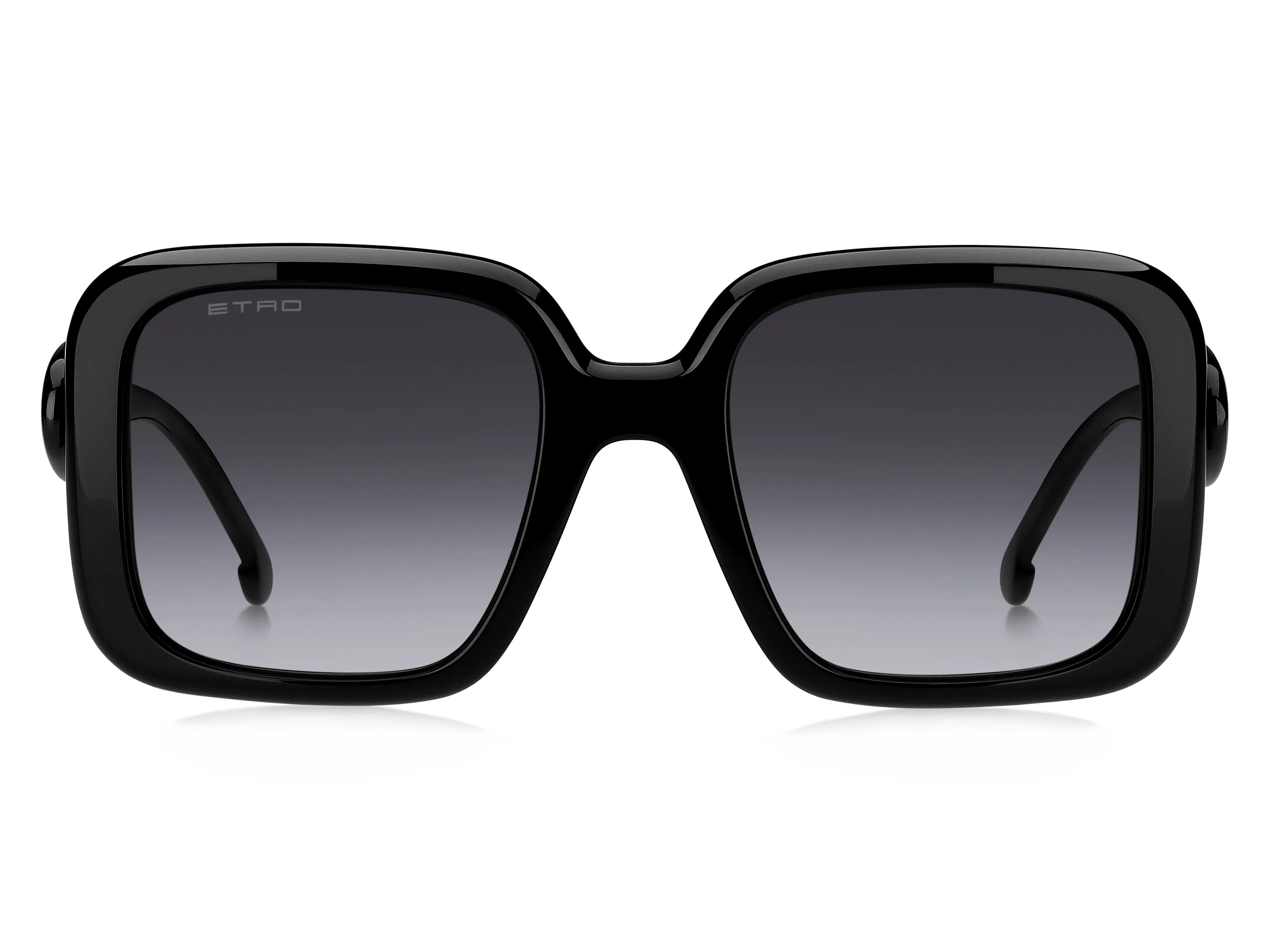 ETRO ETRO 0083/S 807/9O Occhiali da sole Acetato Nero Grigio Squadrata Normale Sfumato - immagine 2