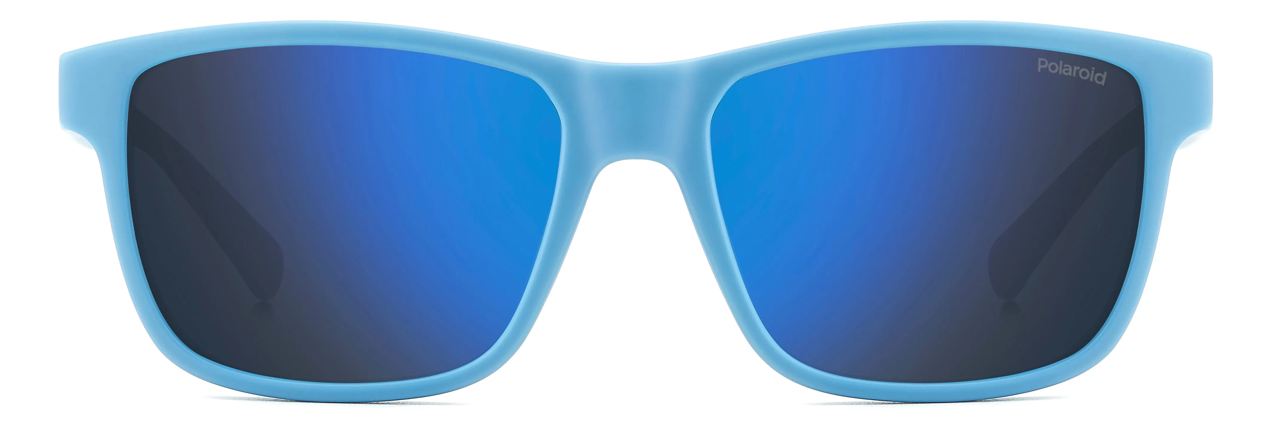 Polaroid Junior Polaroid PLD 8067/S VGL/5X Occhiali da sole bambino Policarbonato Blu Blu Squadrata Polarizzata Specchiato - immagine 2