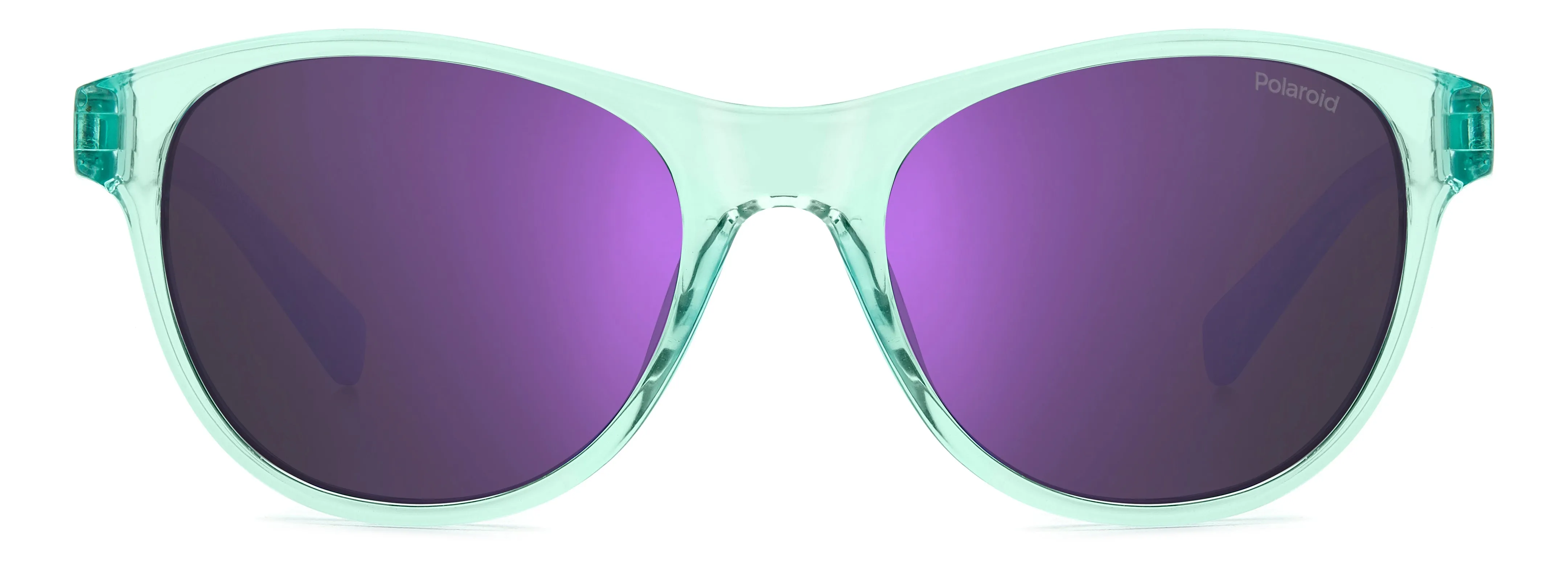 Polaroid Junior Polaroid PLD 8066/S WK2/MF Occhiali da sole bambino Policarbonato Azzurro Viola Squadrata Polarizzata Specchiato - immagine 2