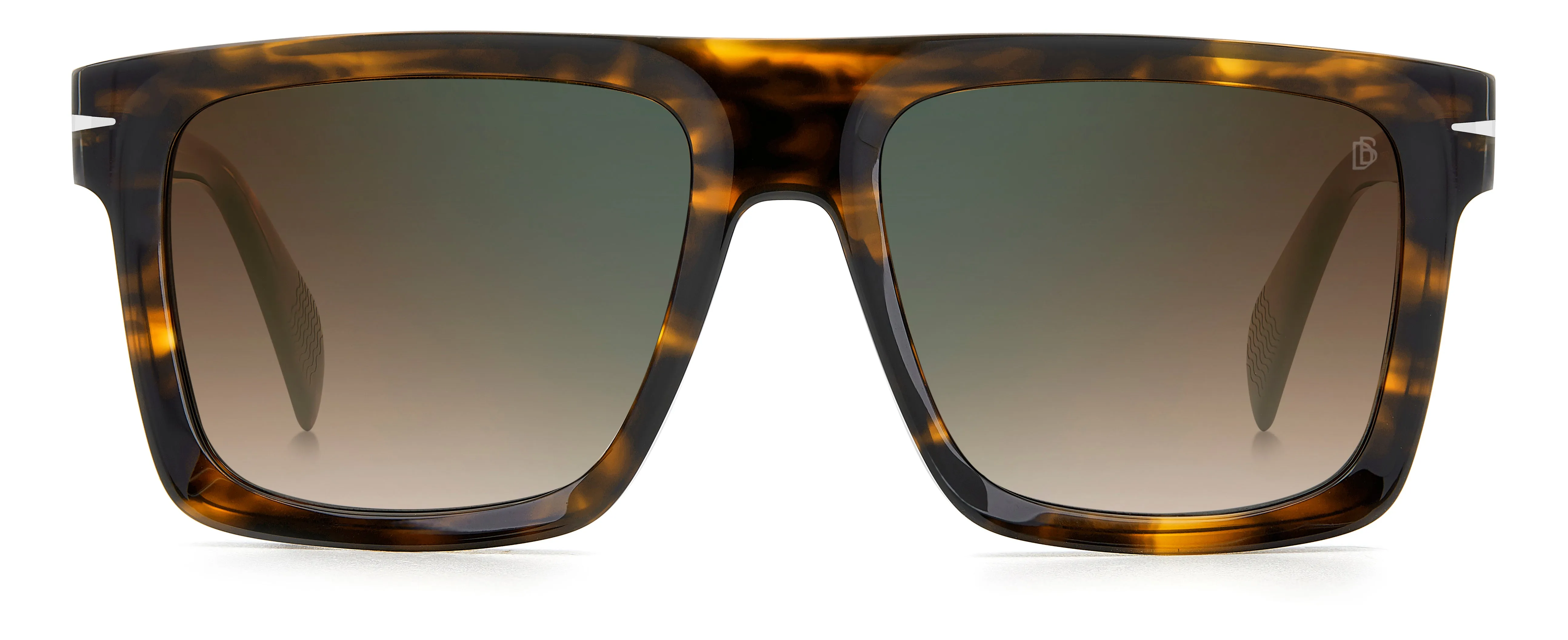 DAVID BECKHAM DB 7134/S WR9/QY Occhiali da sole Acetato Marrone Marrone Squadrata Normale Specchiato - immagine 2