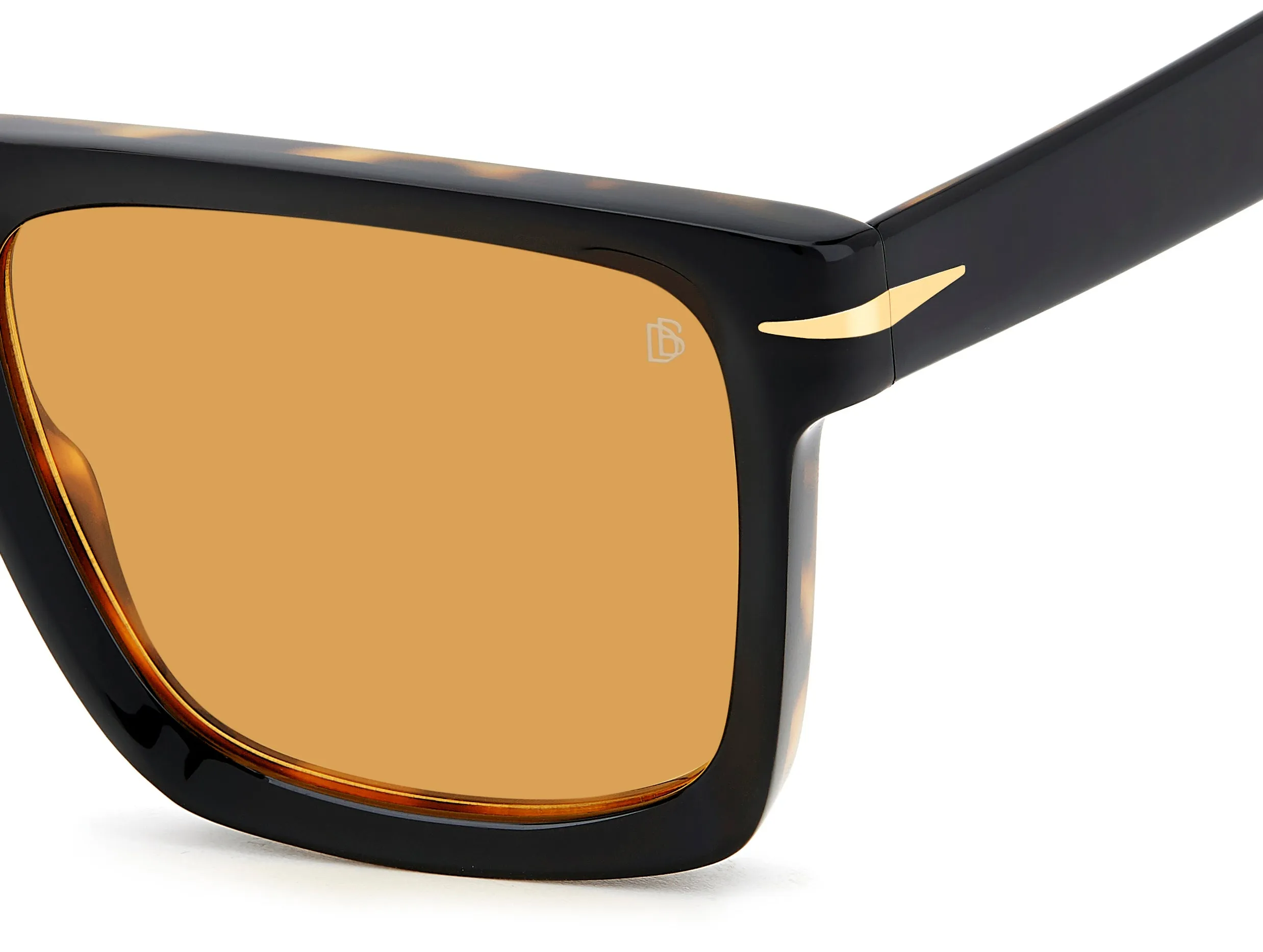 DAVID BECKHAM DB 7134/S WR7/VS Occhiali da sole Acetato Nero Squadrata Normale - immagine 3