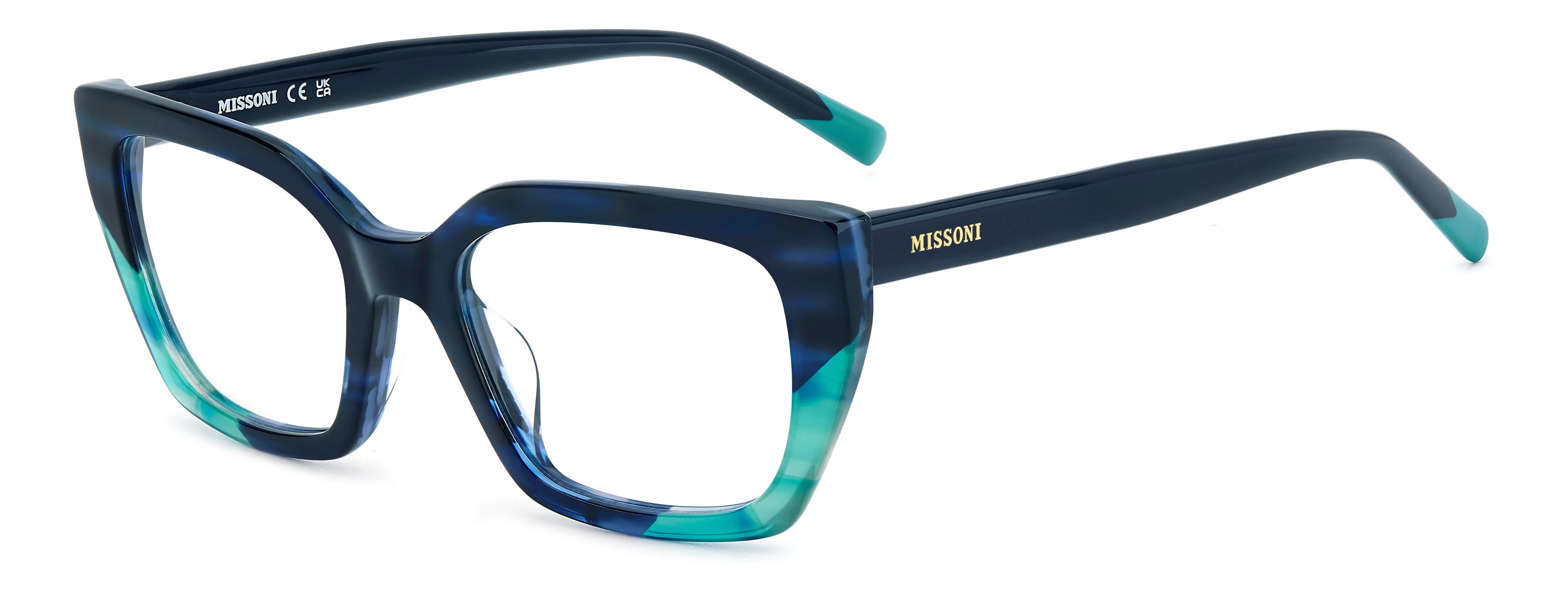 Missoni MIS 0225/G ZX9 Montature da vista Acetato Blu Squadrata Normale - immagine 1