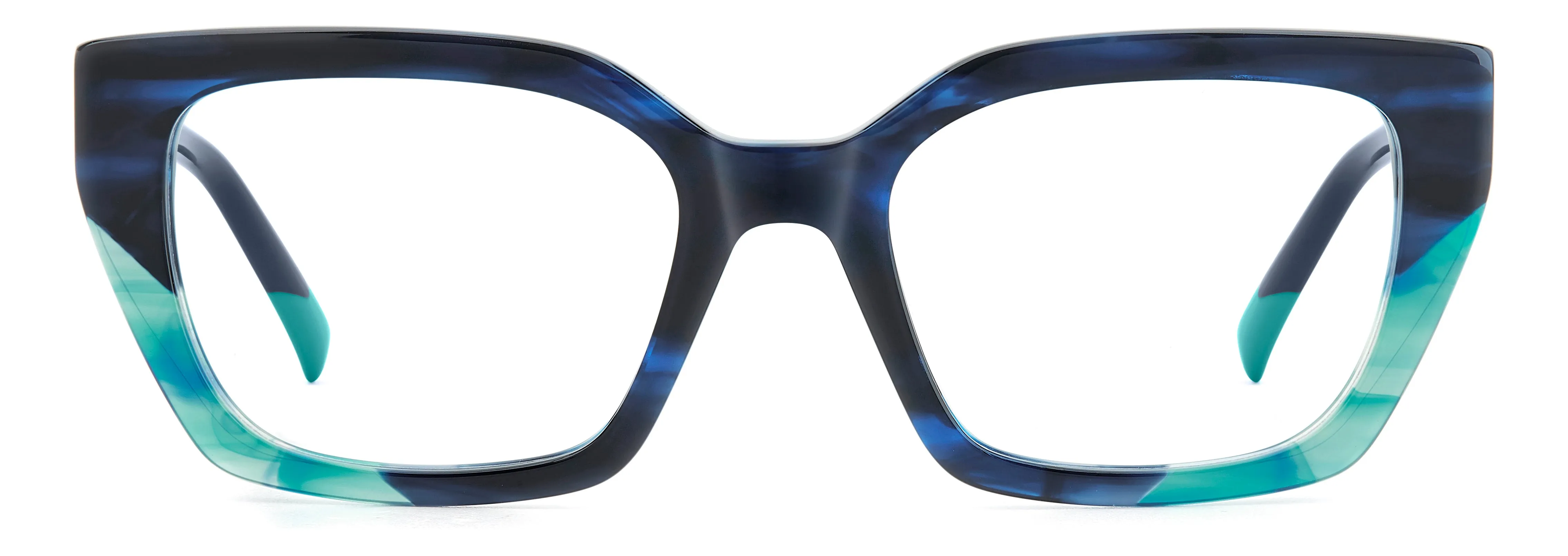 Missoni MIS 0225/G ZX9 Montature da vista Acetato Blu Squadrata Normale - immagine 2