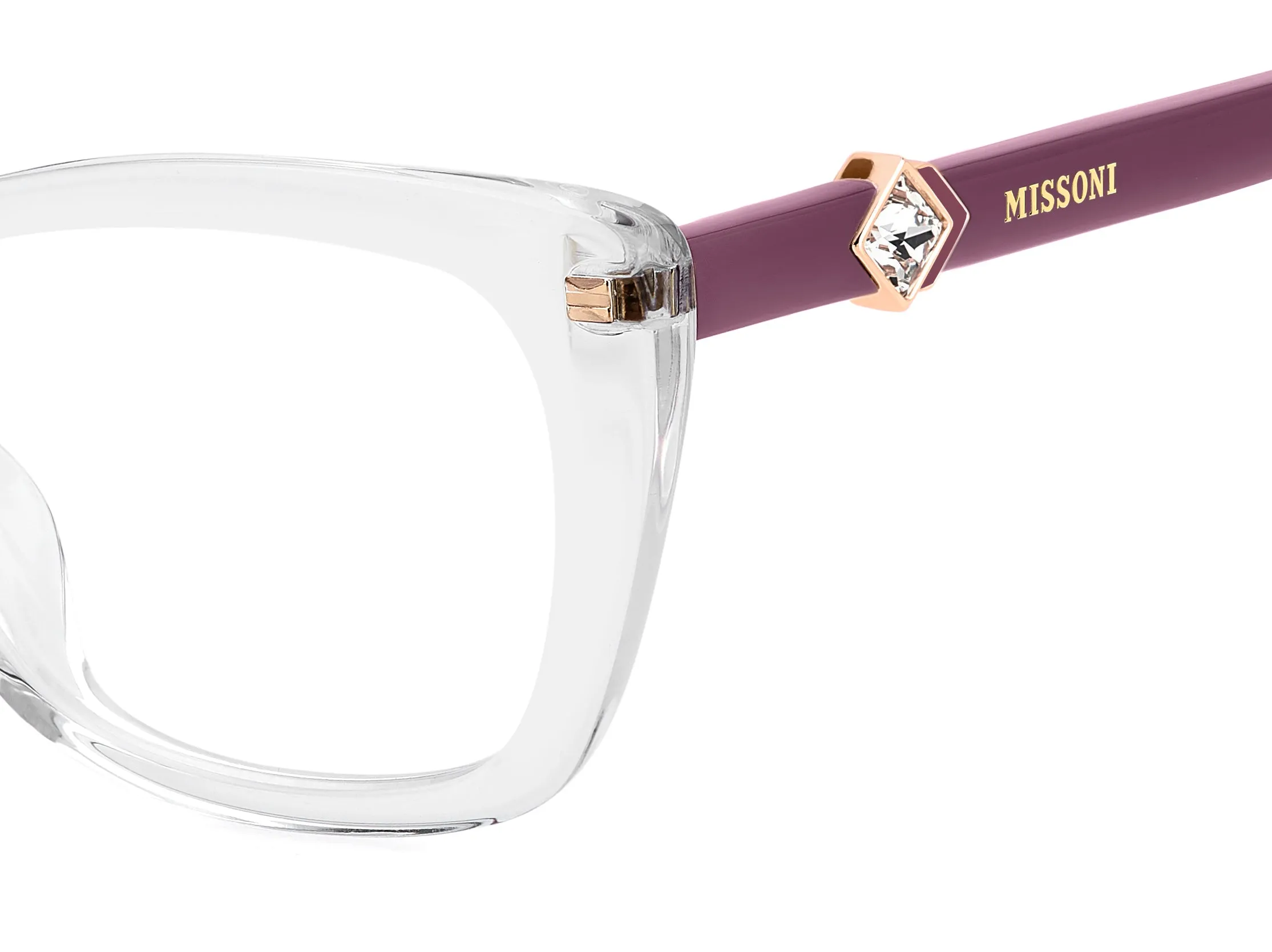 Missoni MIS 0230/G 900 Montature da vista Acetato Trasparente Squadrata Normale - immagine 3
