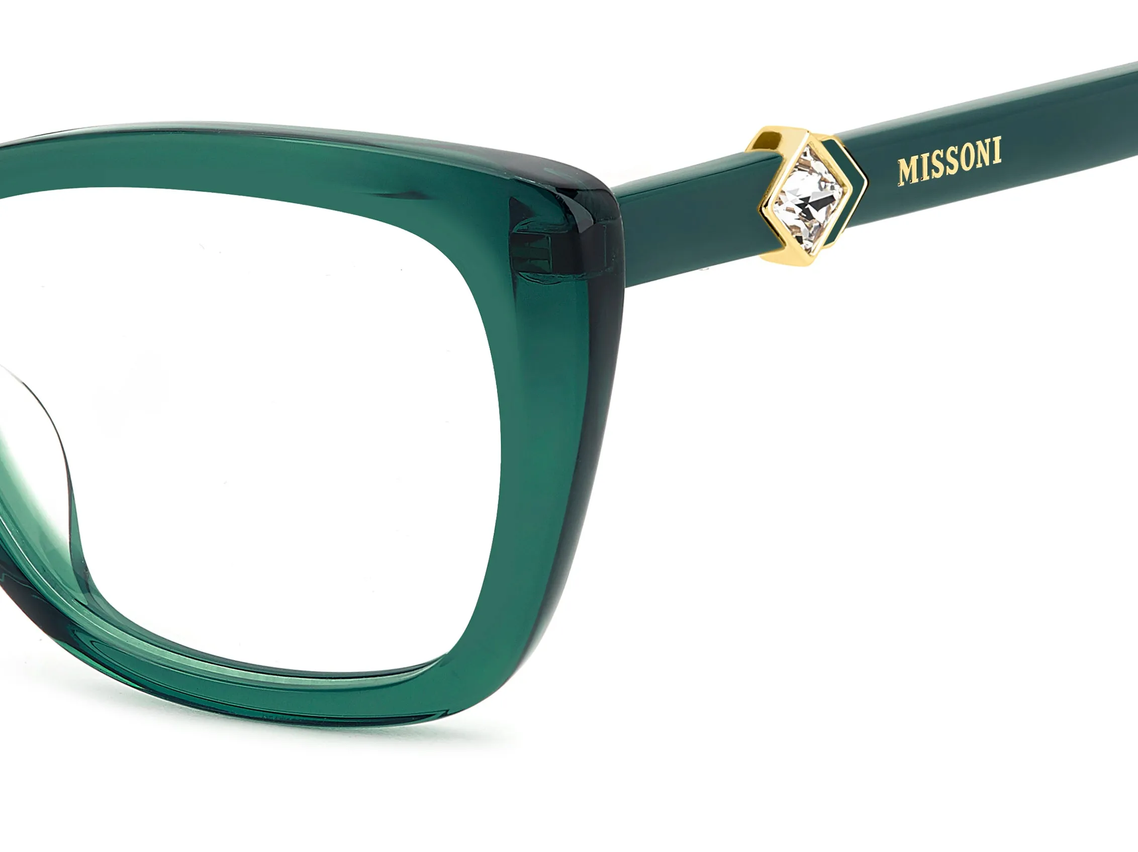 Missoni MIS 0230/G 1ED Montature da vista Acetato Verde Squadrata Normale - immagine 3