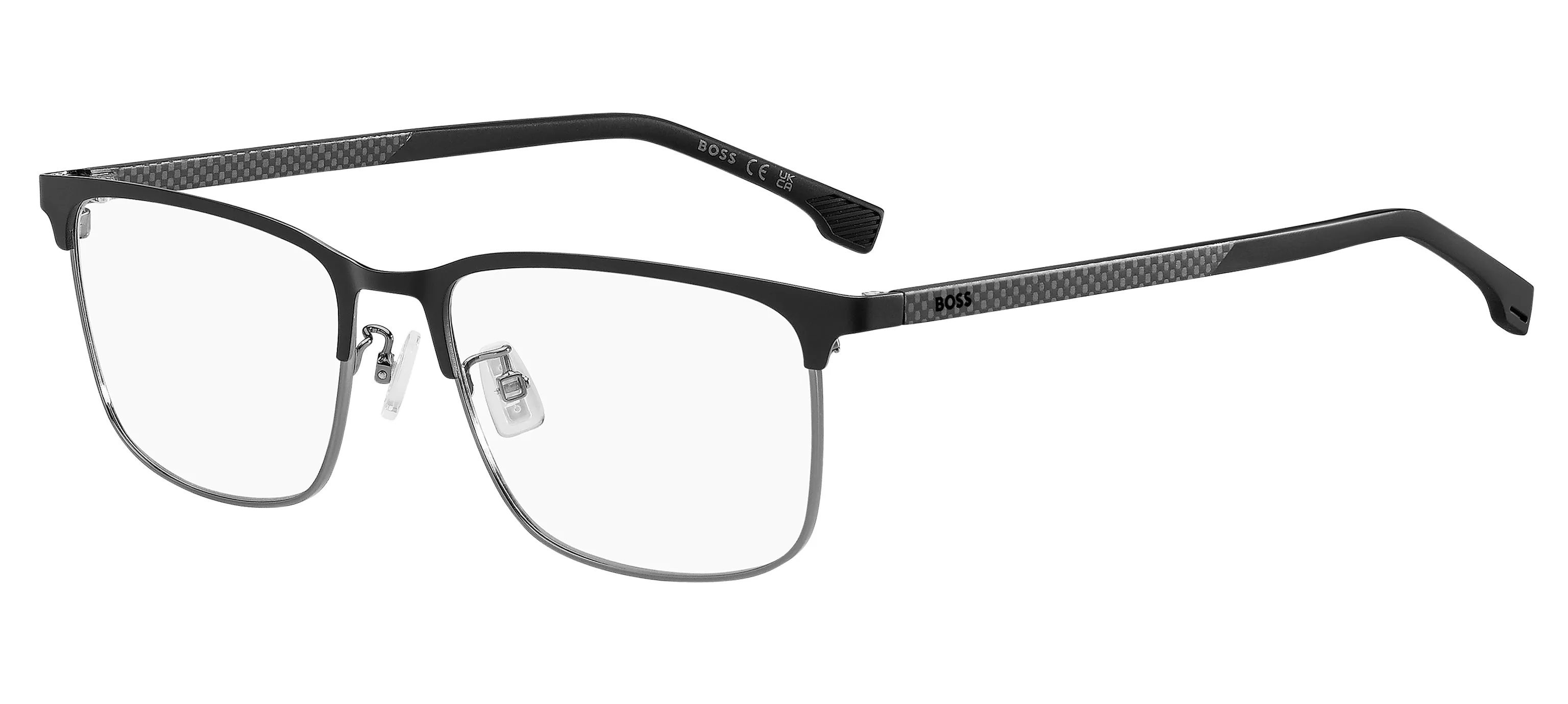 Hugo Boss BOSS 1802/F RZZ Montature da vista Metallo Nero Squadrata Normale - immagine 1