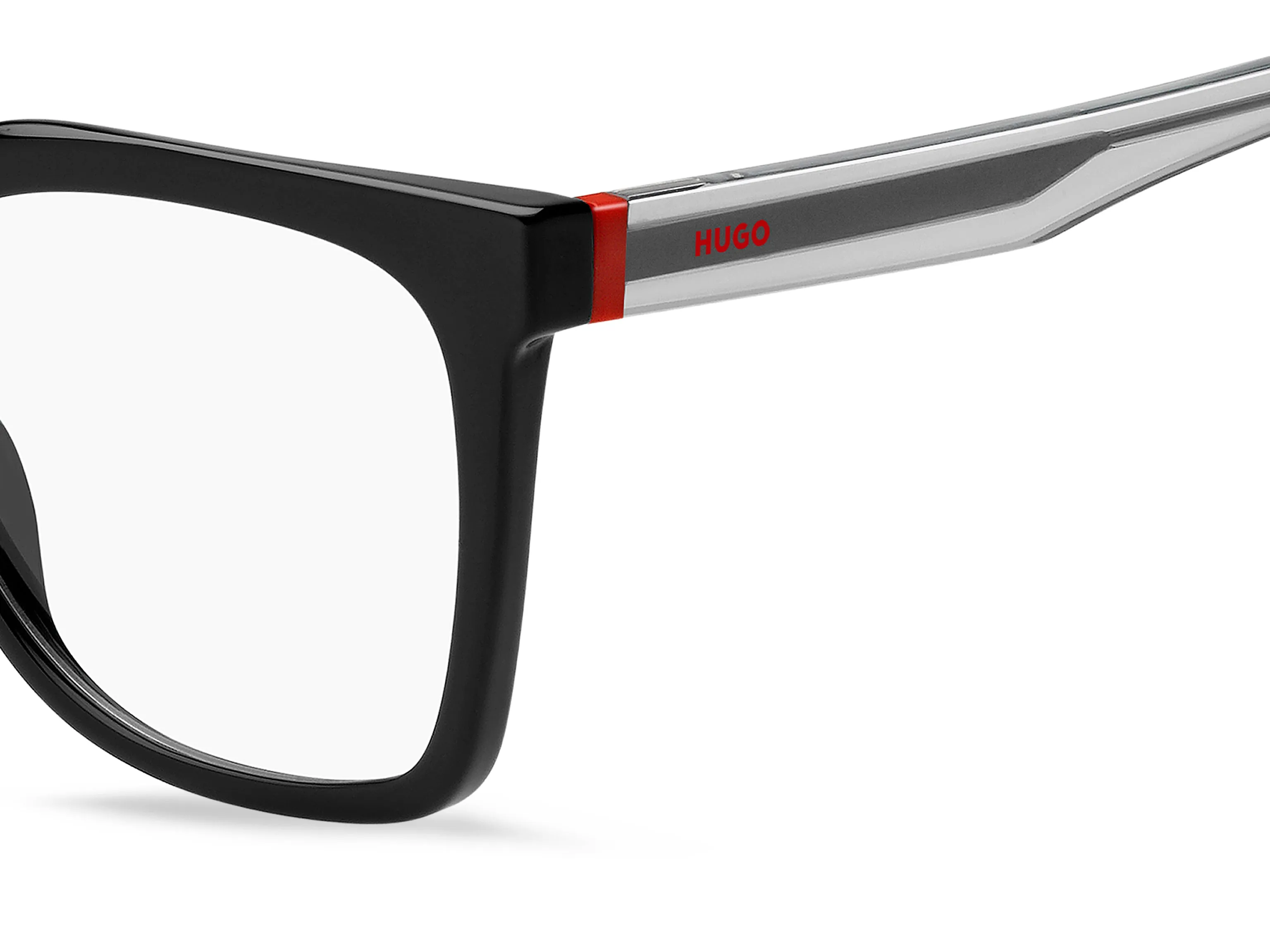 Hugo Boss HG 1363 807 Montature da vista Acetato Nero Squadrata Normale - immagine 3
