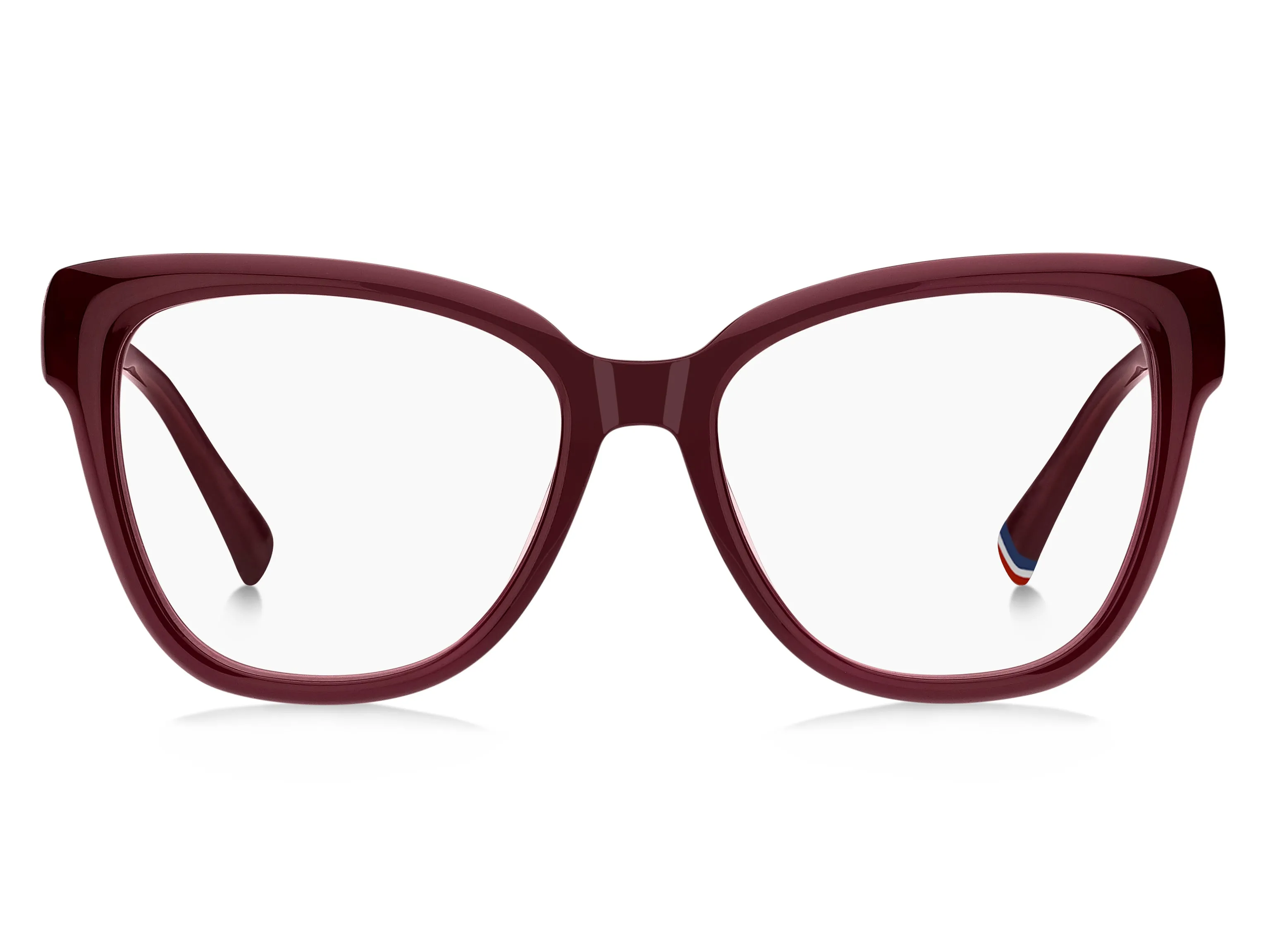 Tommy Hilfiger TH 2209 LHF Montature da vista Acetato Bordeaux Squadrata Normale - immagine 2