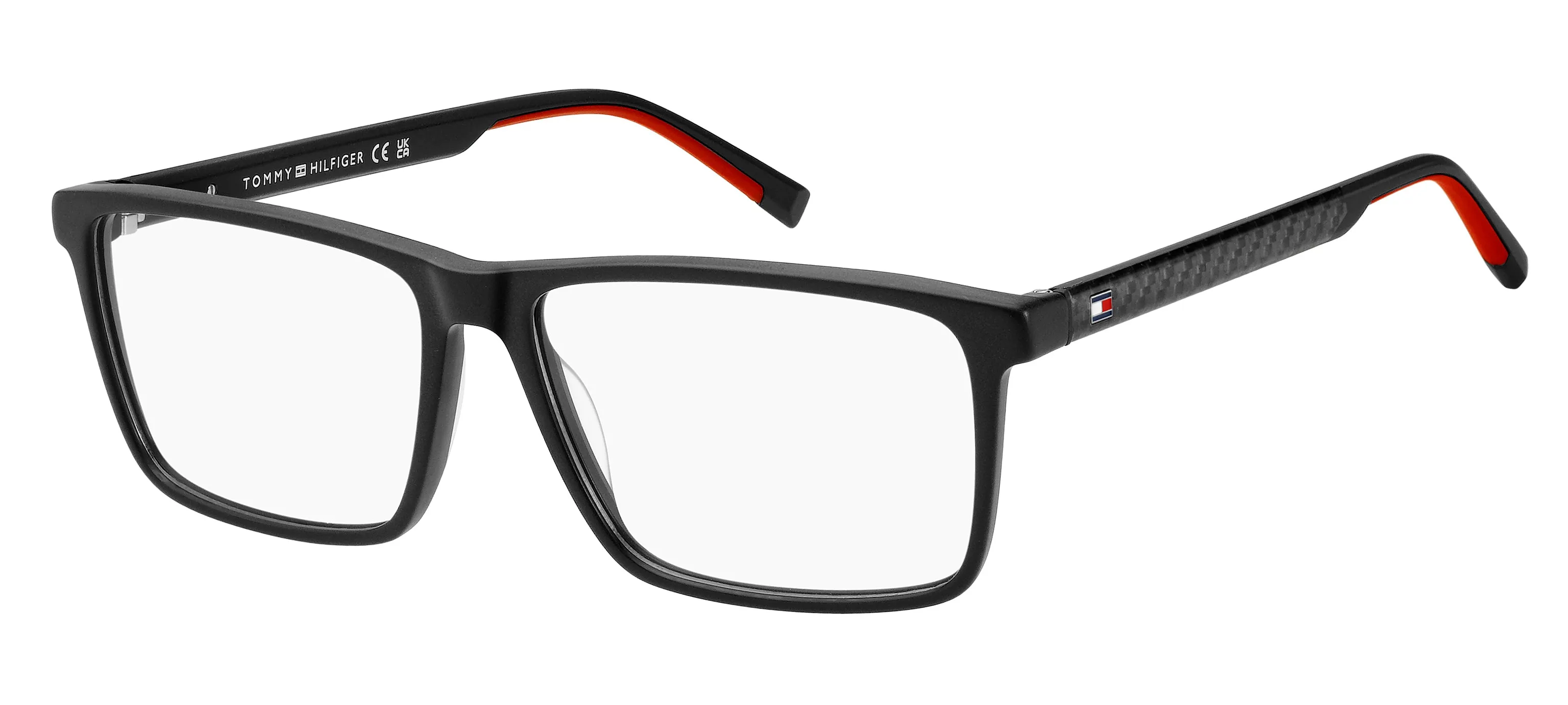 Tommy Hilfiger TH 2198 OIT Montature da vista Acetato Nero Squadrata Normale - immagine 1