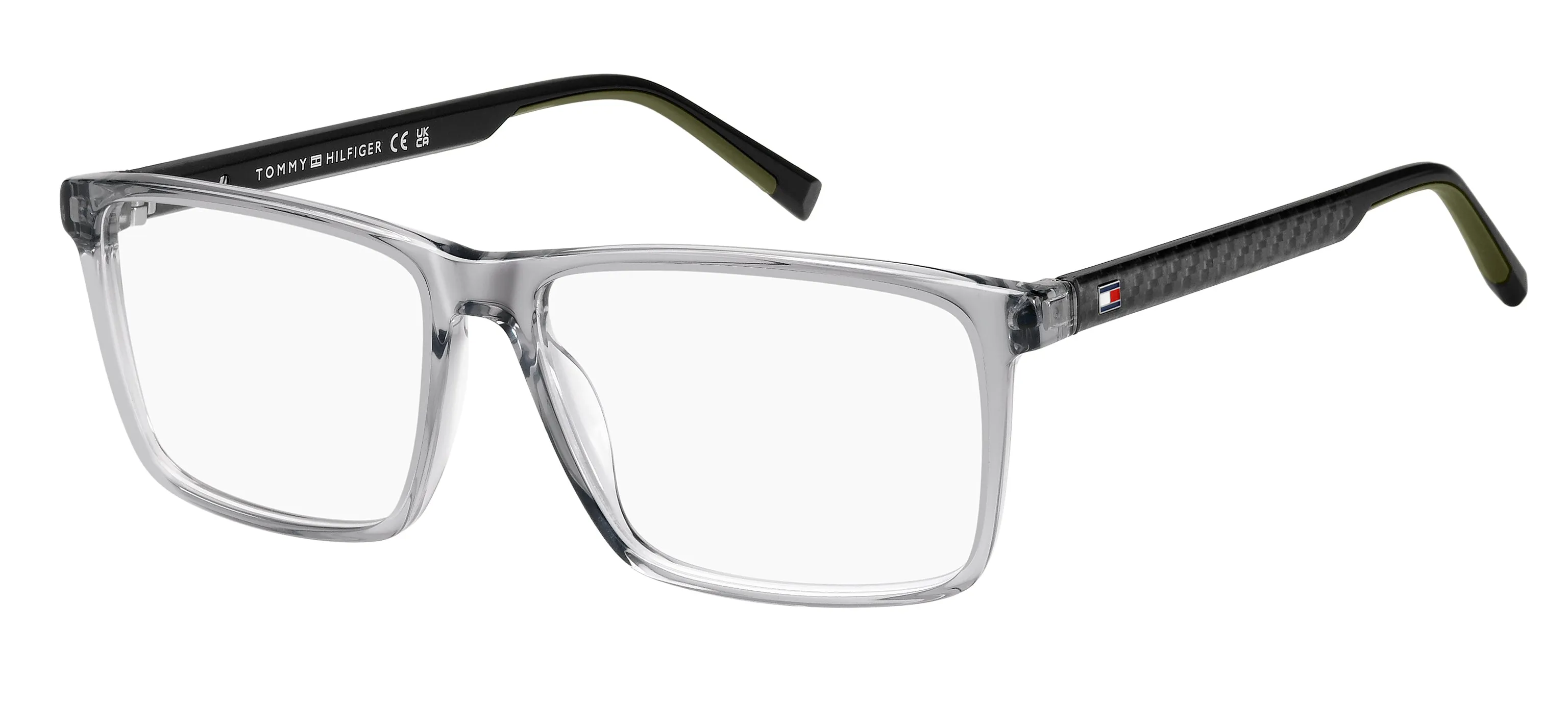 Tommy Hilfiger TH 2198 3U5 Montature da vista Acetato Grigio Squadrata Normale - immagine 1