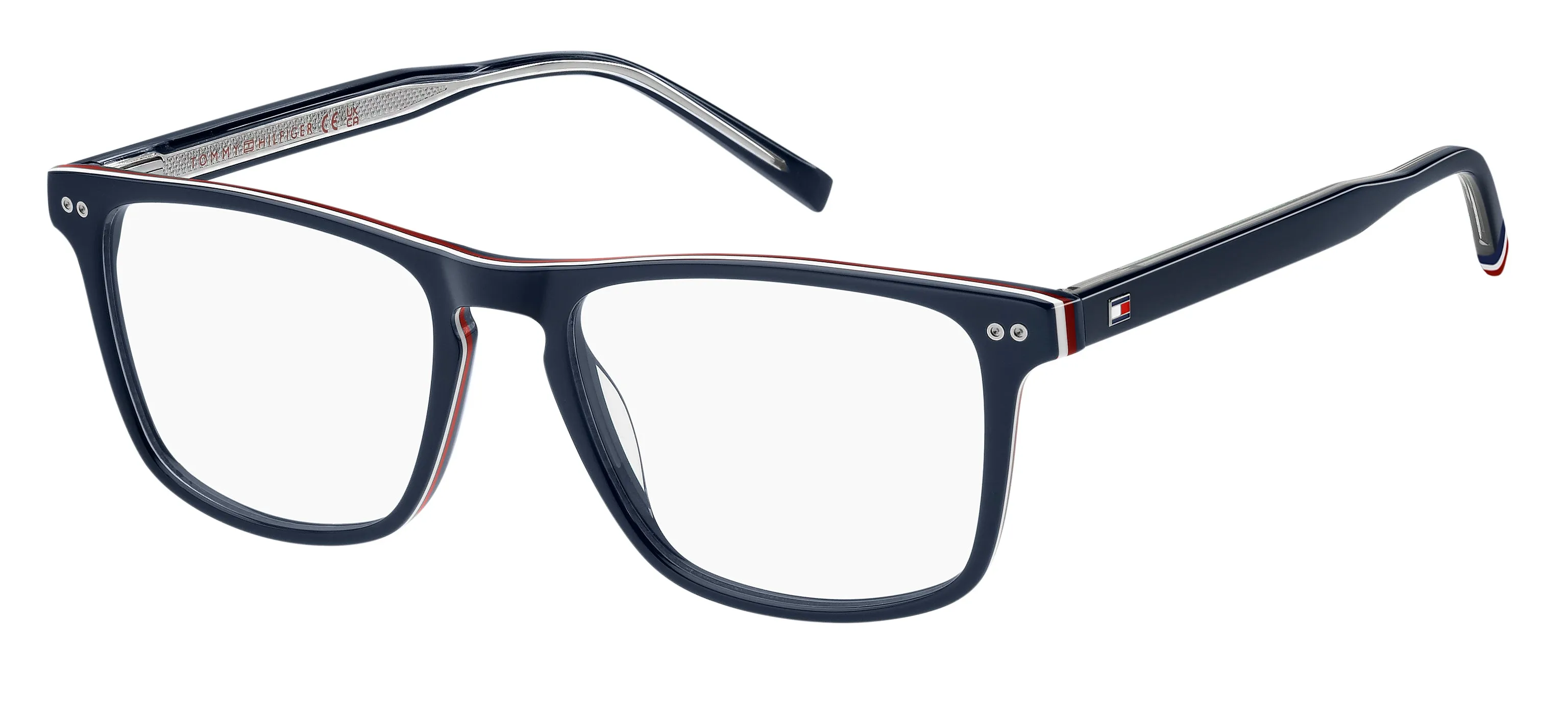 Tommy Hilfiger TH 2189 PJP Montature da vista Acetato Blu Squadrata Normale - immagine 1