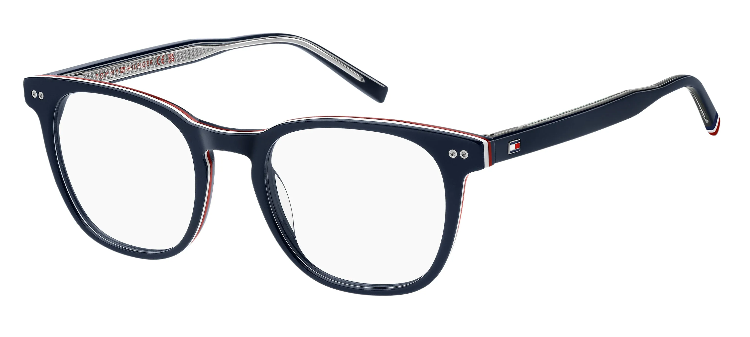 Tommy Hilfiger TH 2187 PJP Montature da vista Acetato Blu Squadrata Normale - immagine 1