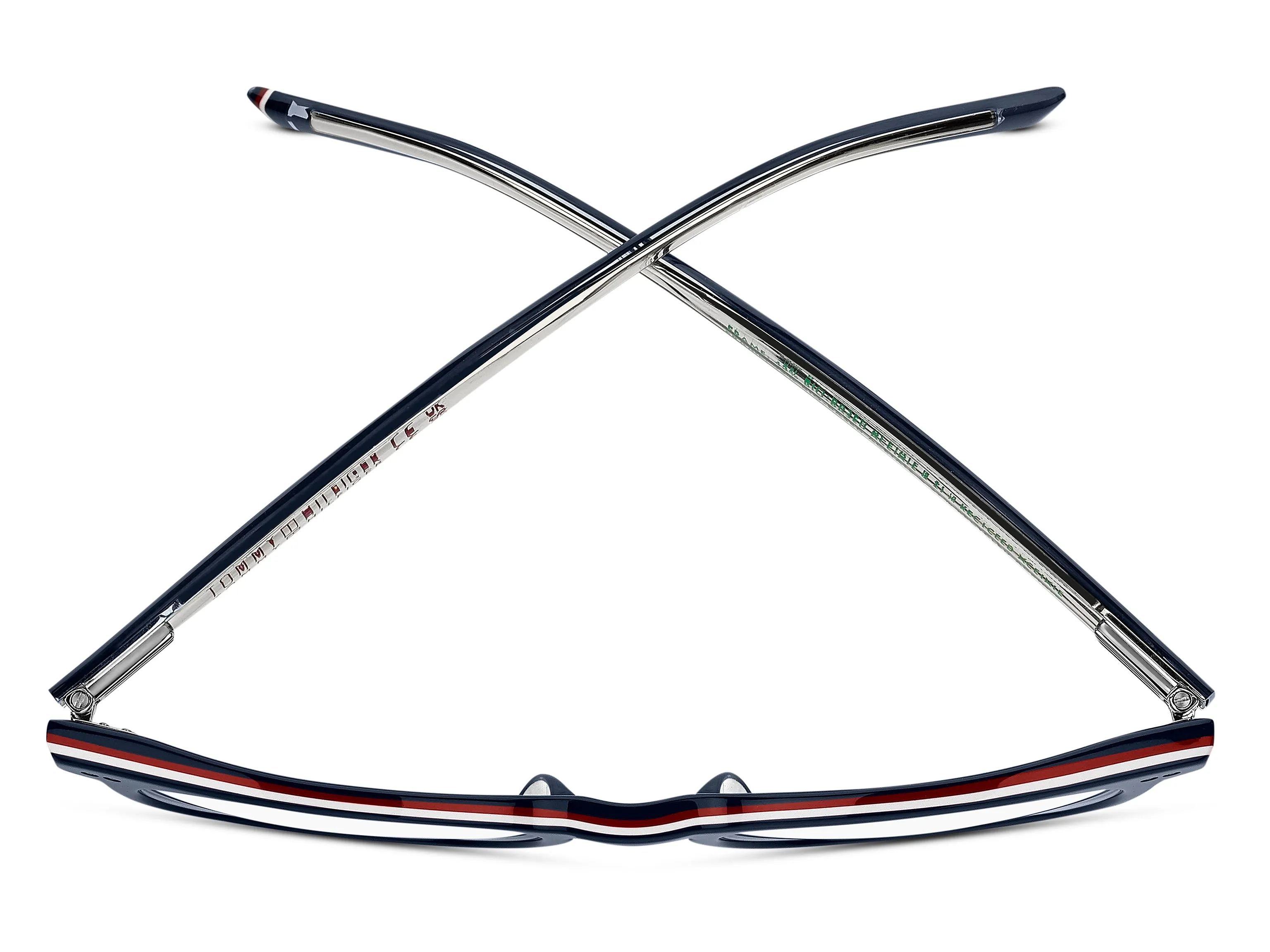 Tommy Hilfiger TH 2187 PJP Montature da vista Acetato Blu Squadrata Normale - immagine 3