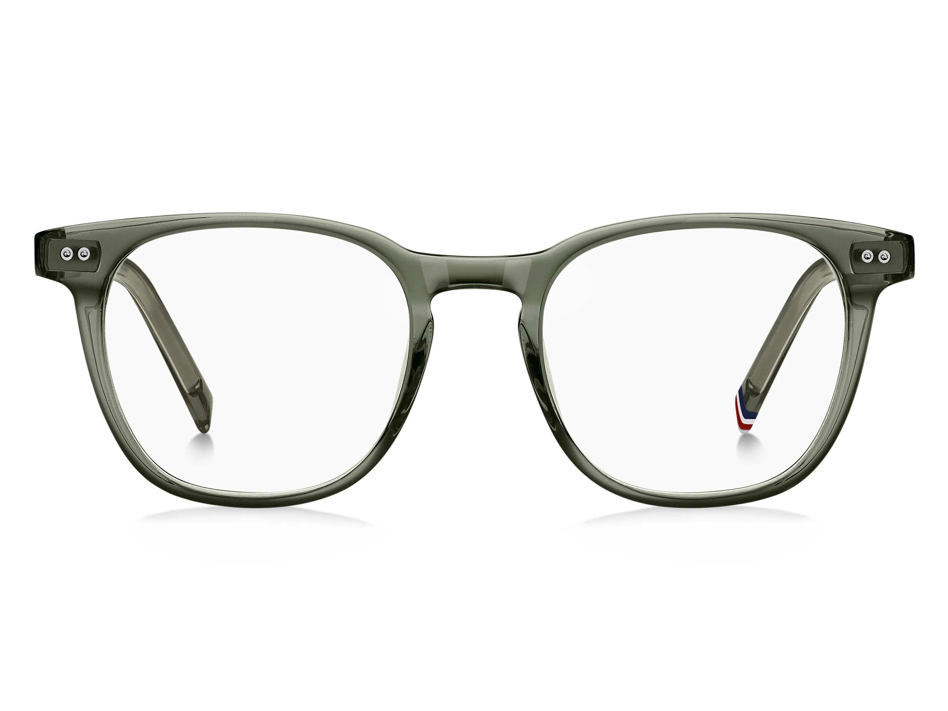 Tommy Hilfiger TH 2187 1ED Montature da vista Acetato Verde Squadrata Normale - immagine 2
