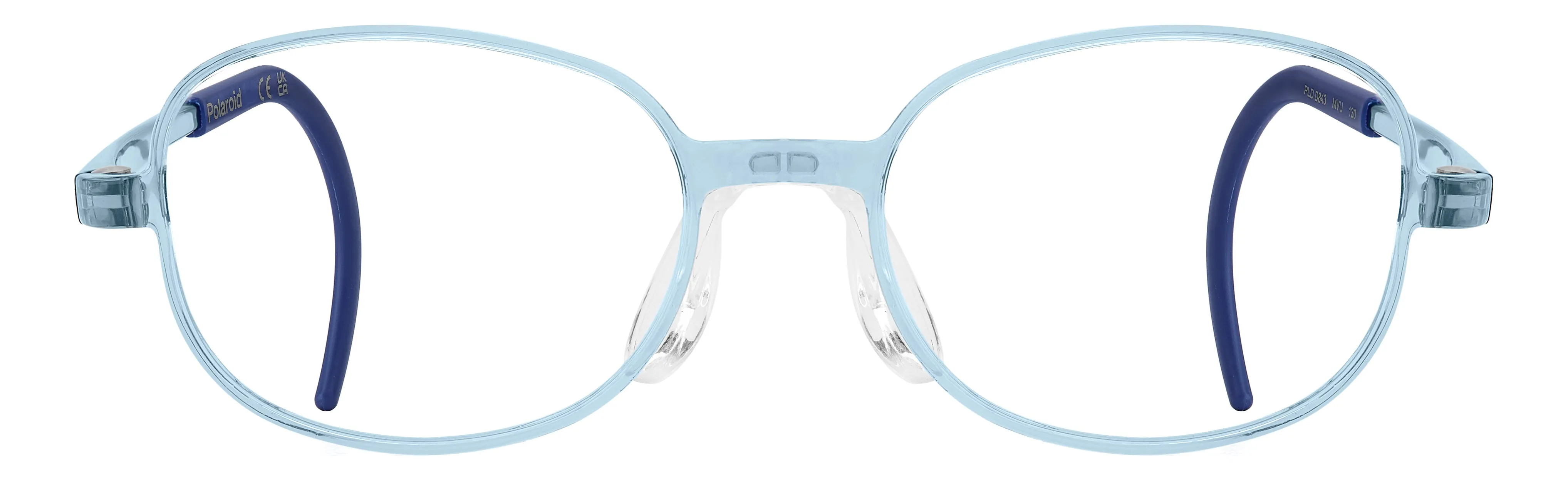 Polaroid PLD D843 MVU Montature da vista bambino Polyamide Azzurro Squadrata Normale - immagine 2