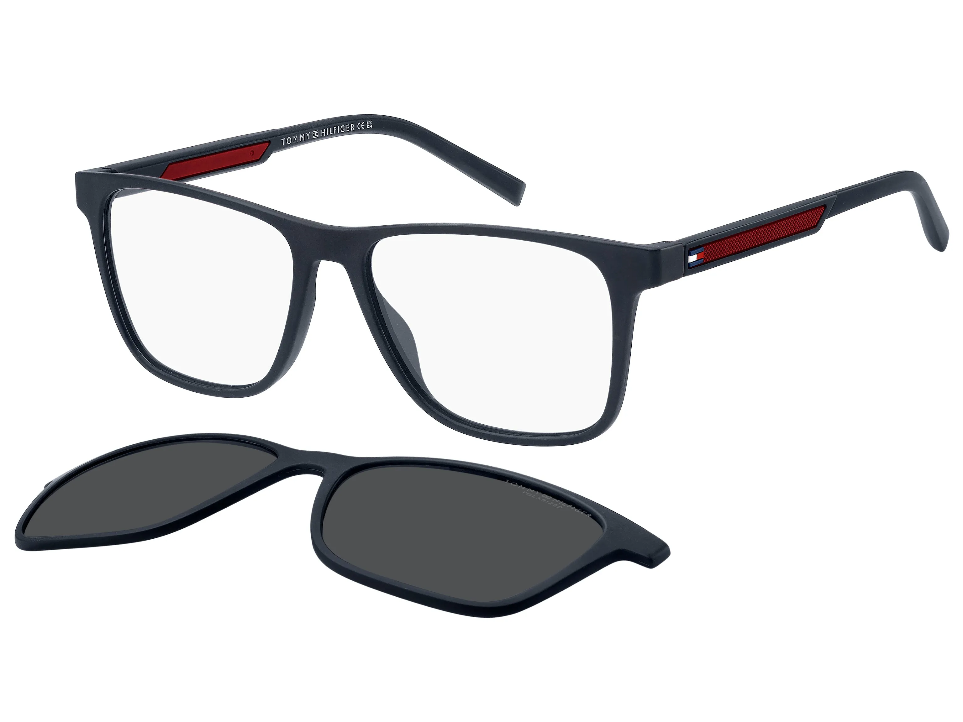 Tommy Hilfiger TH 2203/C 8RU/M9 Montature da vista Eco-poliammide Blu Grigio Squadrata Polarizzata - immagine 1