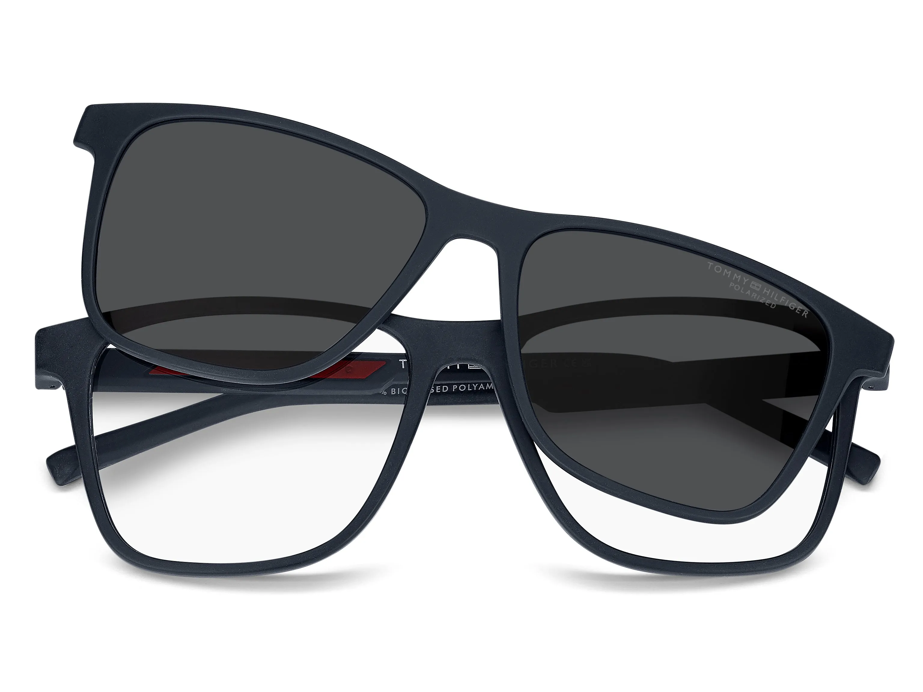 Tommy Hilfiger TH 2203/C 8RU/M9 Montature da vista Eco-poliammide Blu Grigio Squadrata Polarizzata - immagine 3