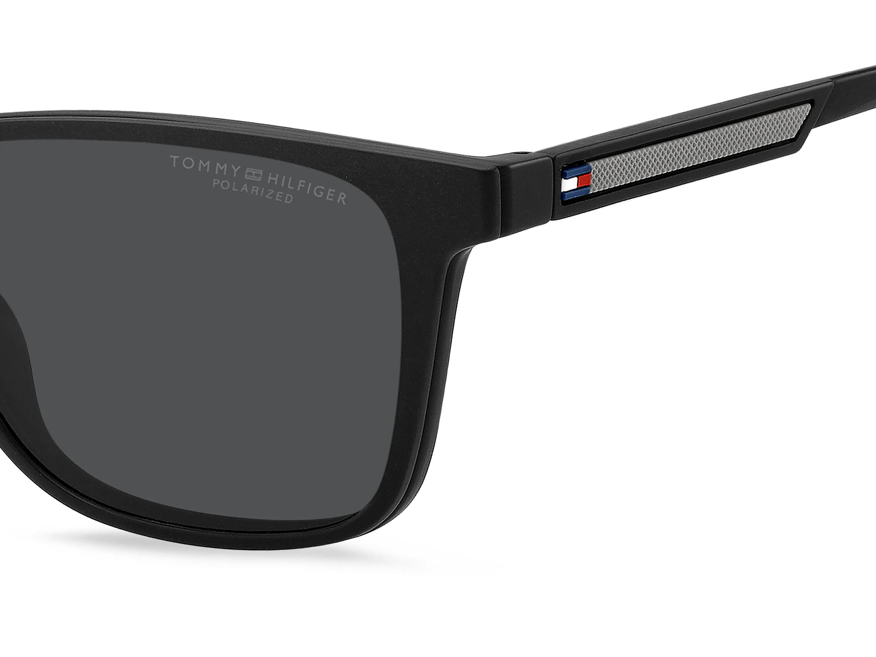 Tommy Hilfiger TH 2203/C 08A/M9 Montature da vista Eco-poliammide Nero Grigio Squadrata Polarizzata - immagine 4