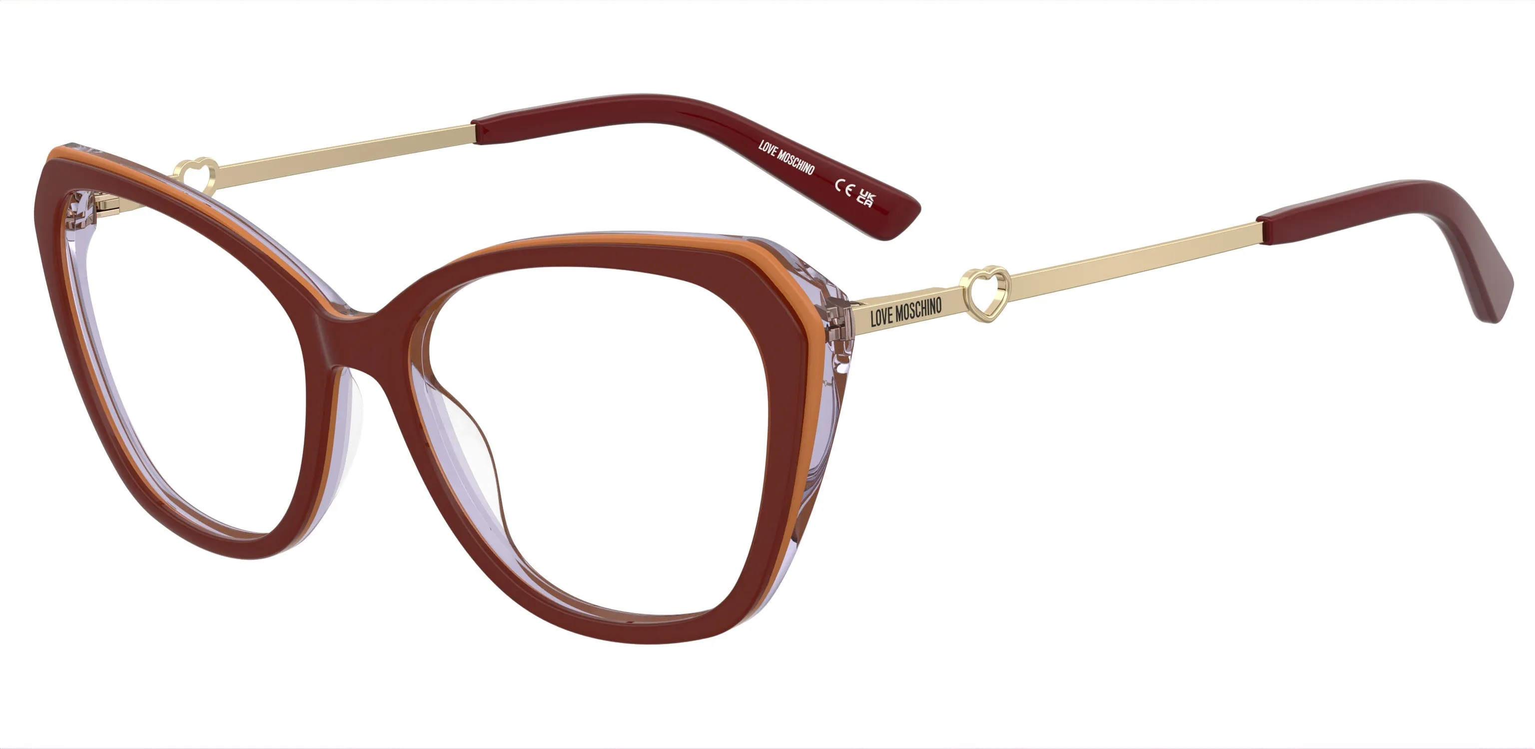 Moschino MOL653 95E Montature da vista Acetato Marrone Squadrata Normale - immagine 1