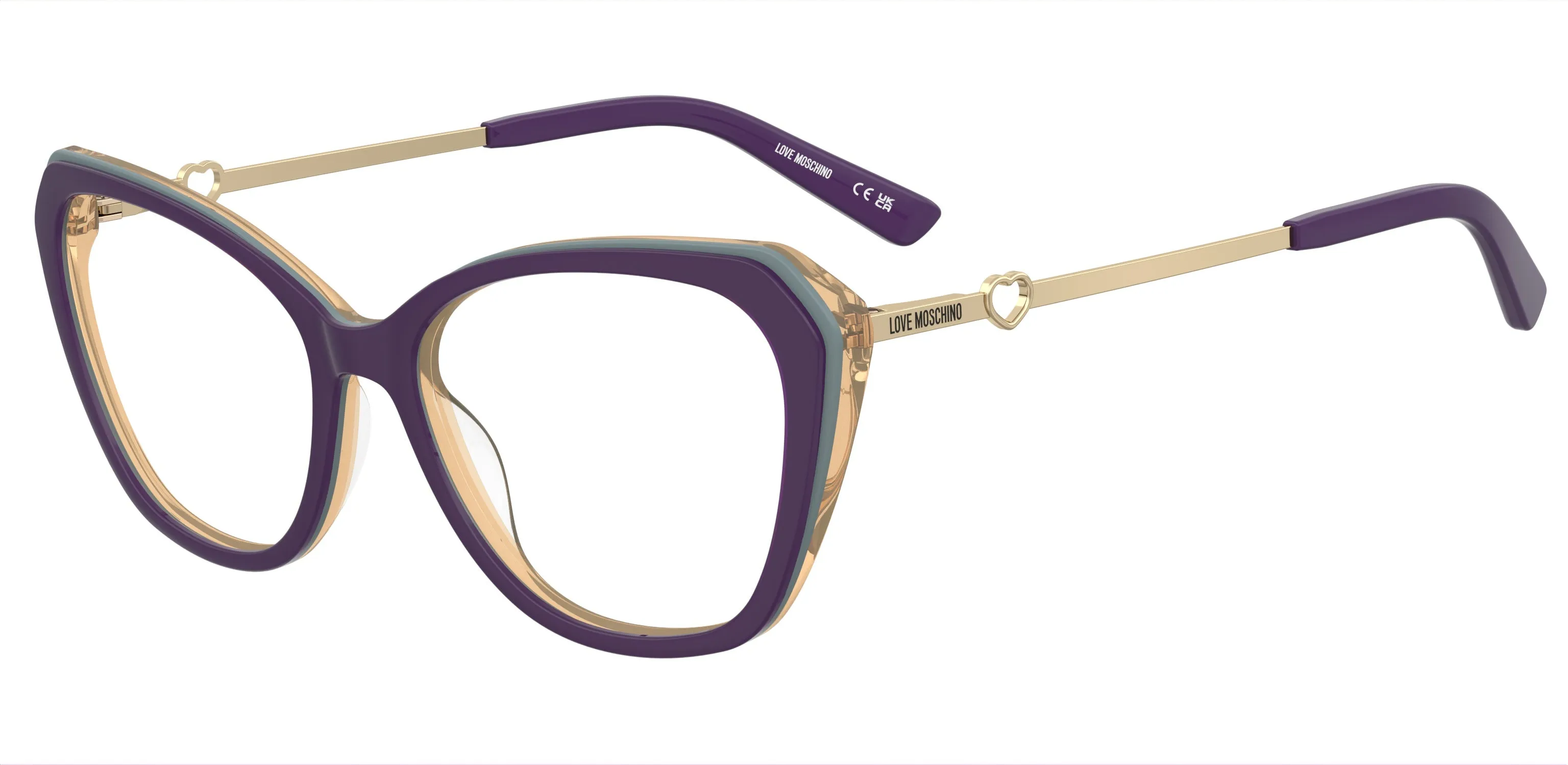 Moschino MOL653 6WY Montature da vista Acetato Viola Squadrata Normale - immagine 1