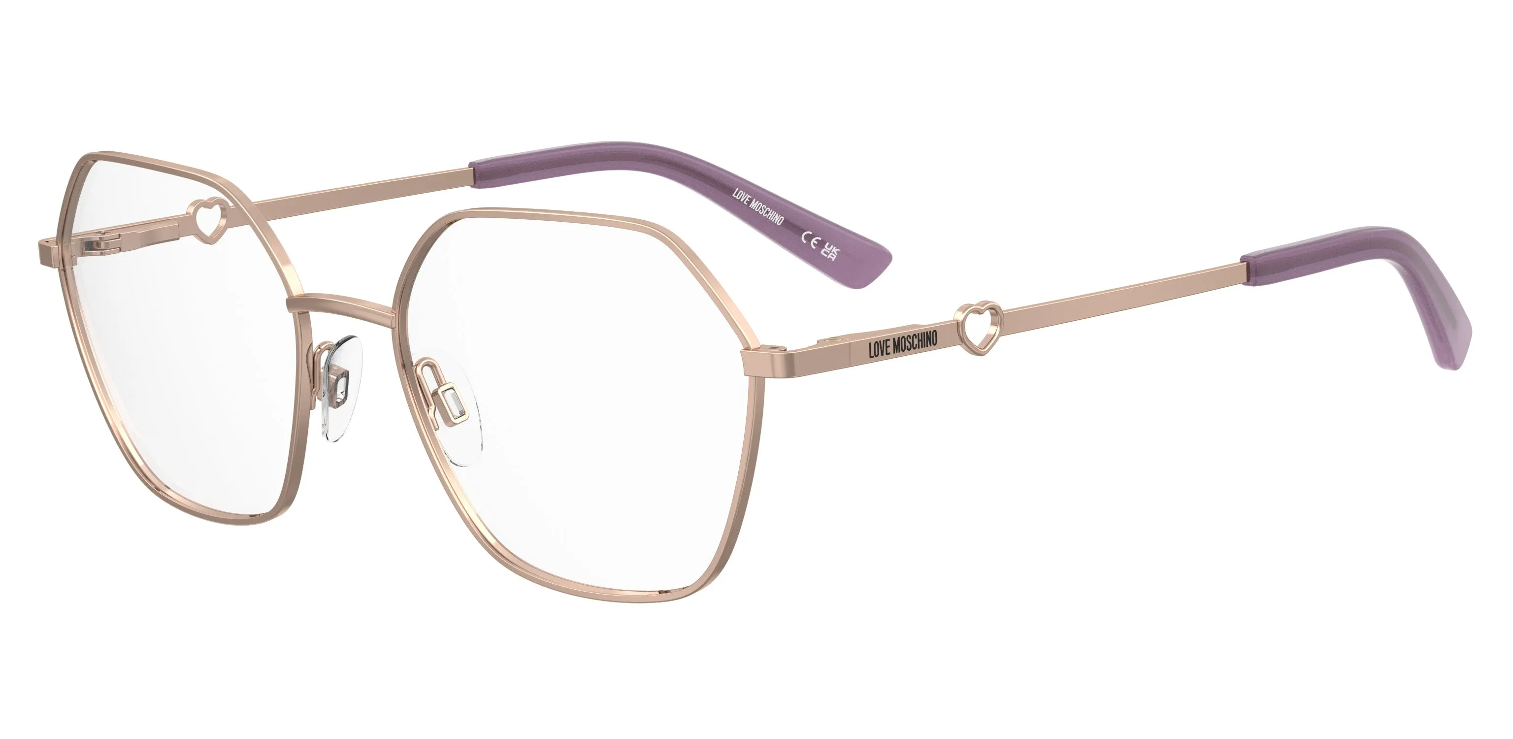 Moschino MOL650 DDB Montature da vista Metallo Oro Rotonda Normale - immagine 1