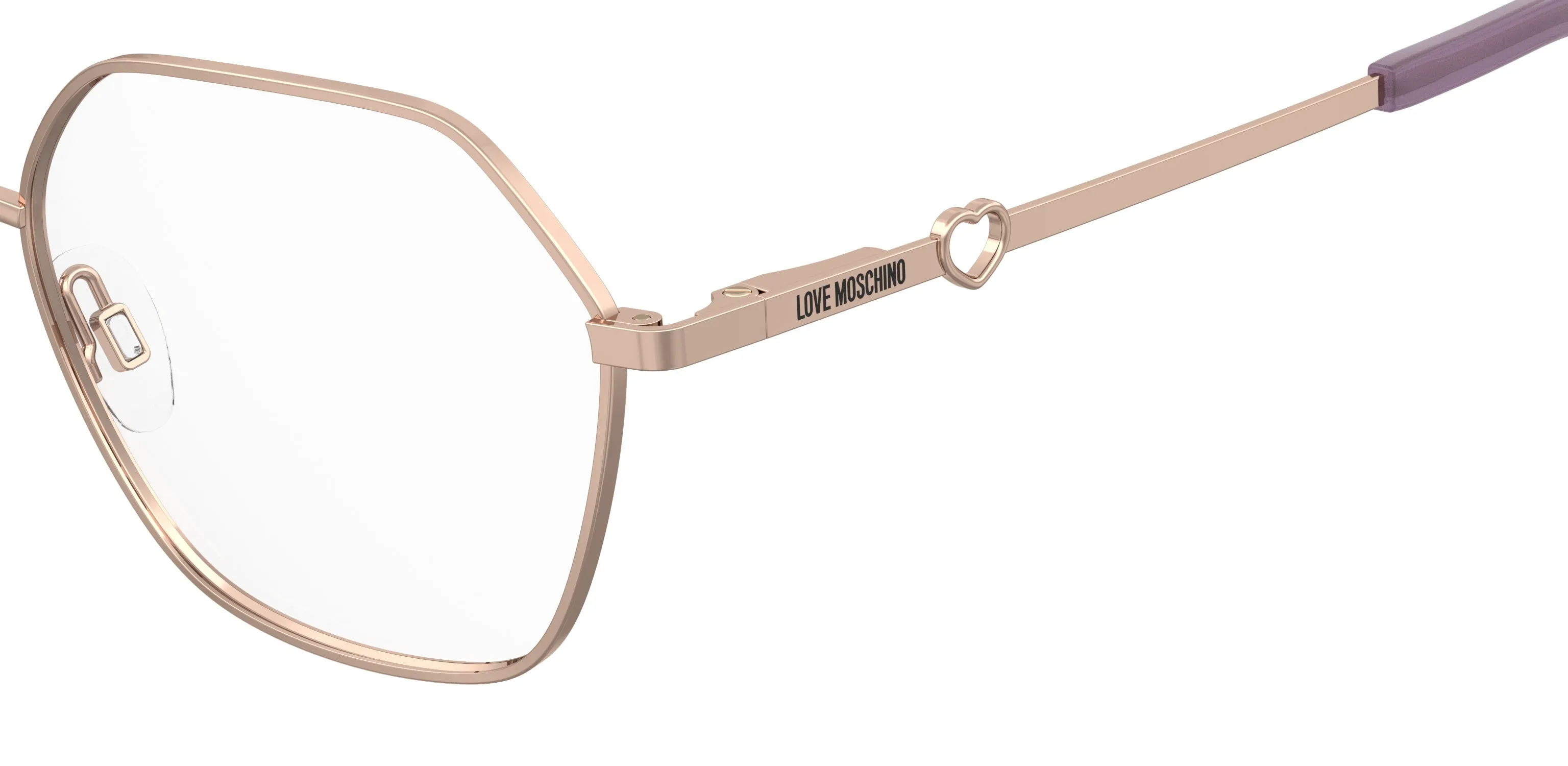 Moschino MOL650 DDB Montature da vista Metallo Oro Rotonda Normale - immagine 3