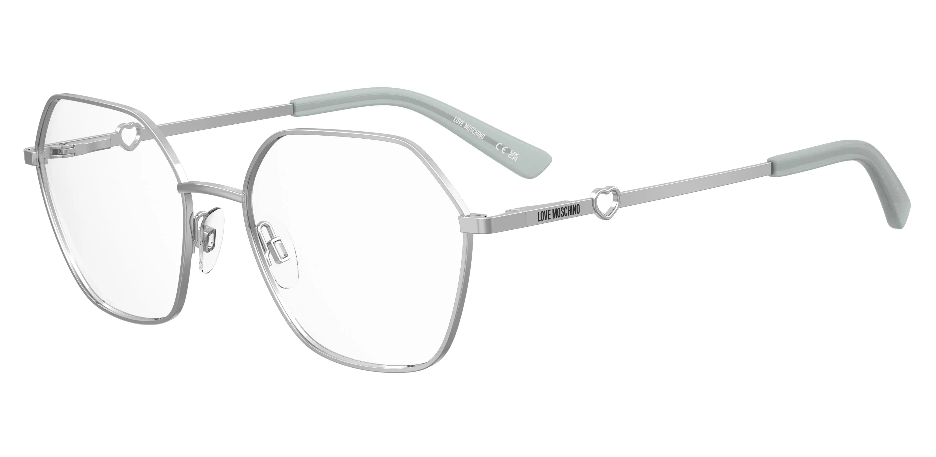 Moschino MOL650 010 Montature da vista Metallo Palladio Rotonda Normale - immagine 1