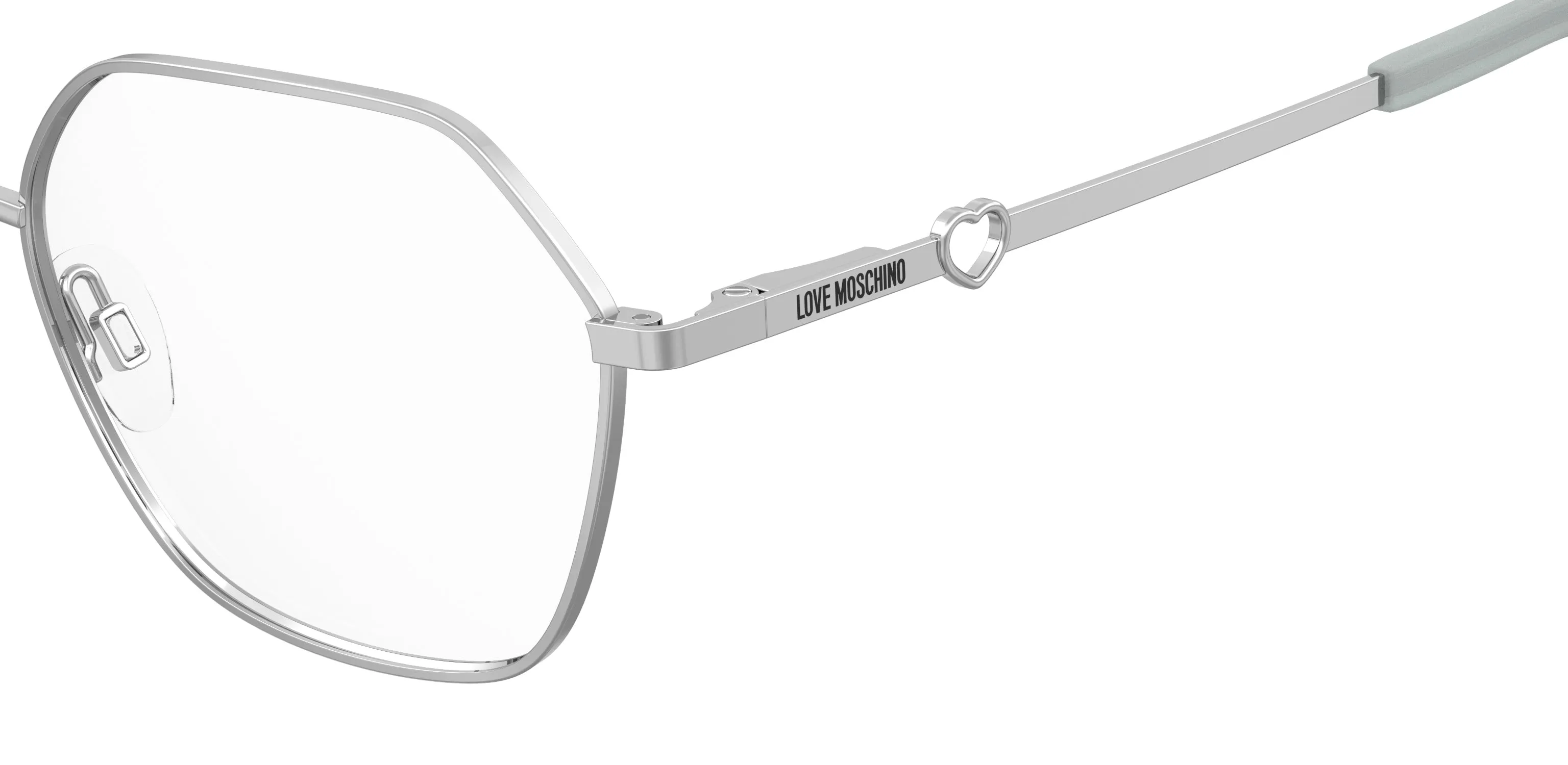 Moschino MOL650 010 Montature da vista Metallo Palladio Rotonda Normale - immagine 3