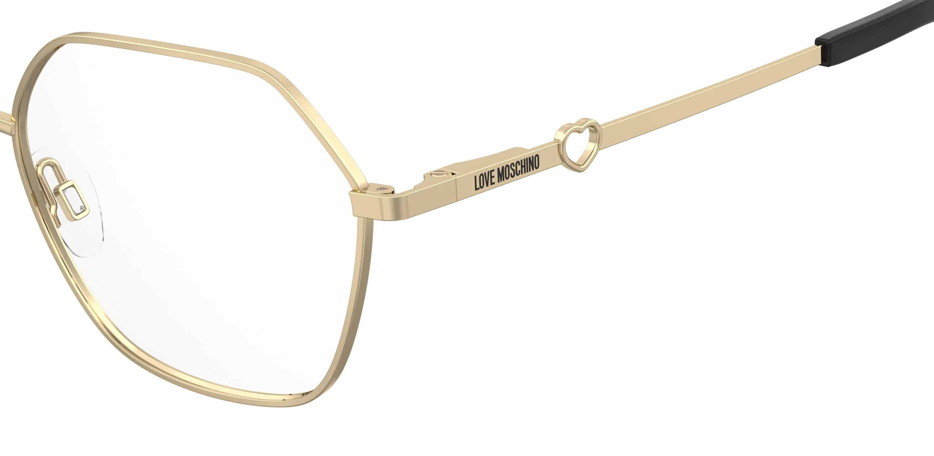 Moschino MOL650 000 Montature da vista Metallo Oro Rotonda Normale - immagine 3