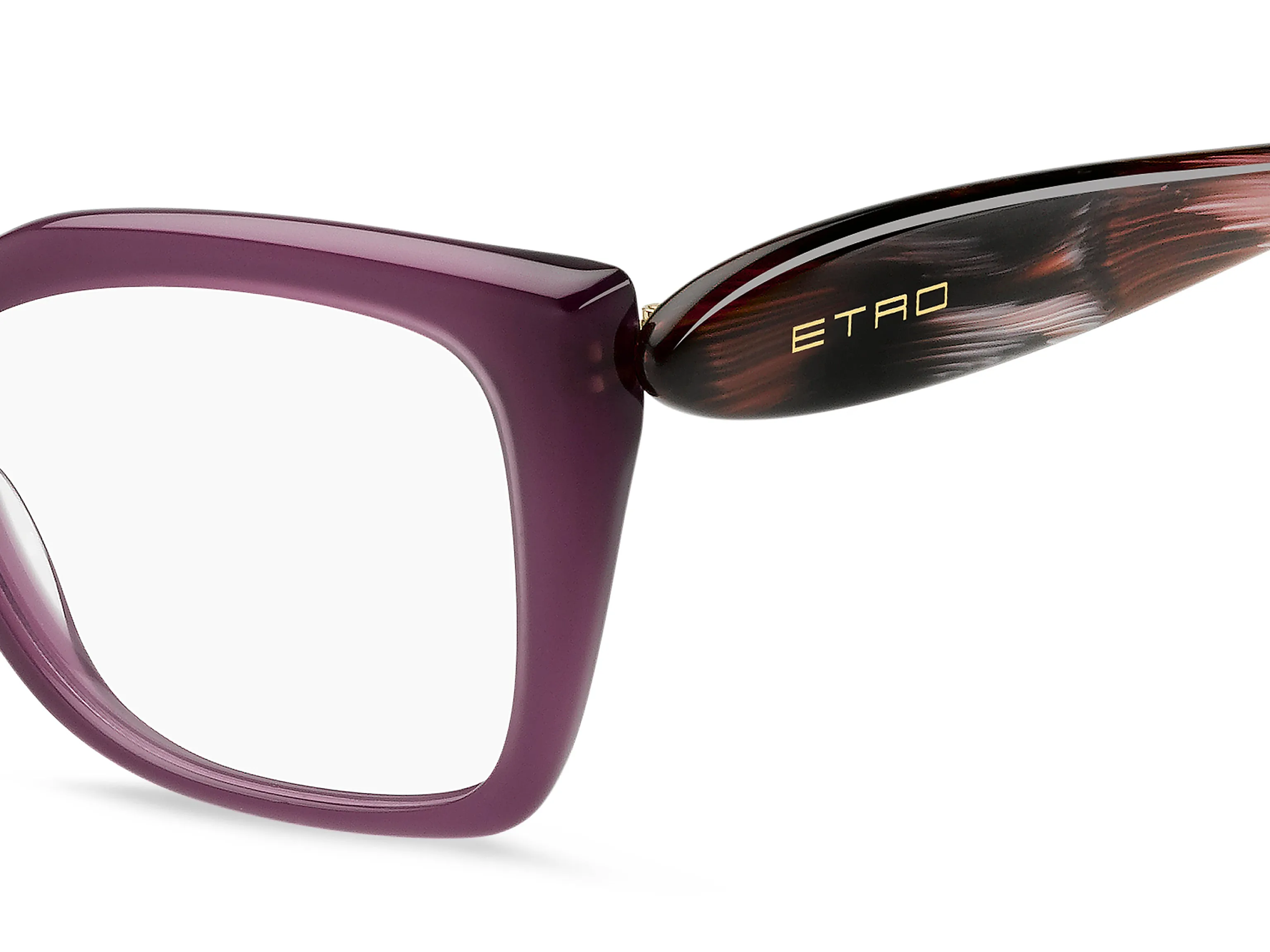 ETRO ETRO 0087 QHO Montature da vista Acetato Viola Squadrata Normale - immagine 3