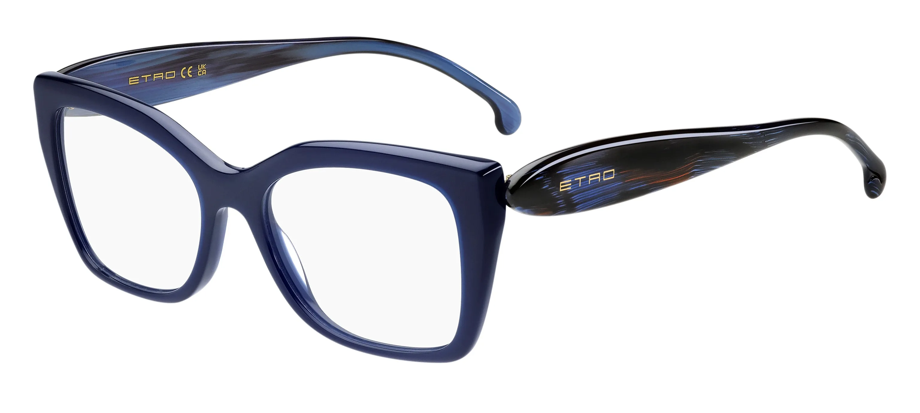 ETRO ETRO 0087 PJP Montature da vista Acetato Blu Squadrata Normale - immagine 1