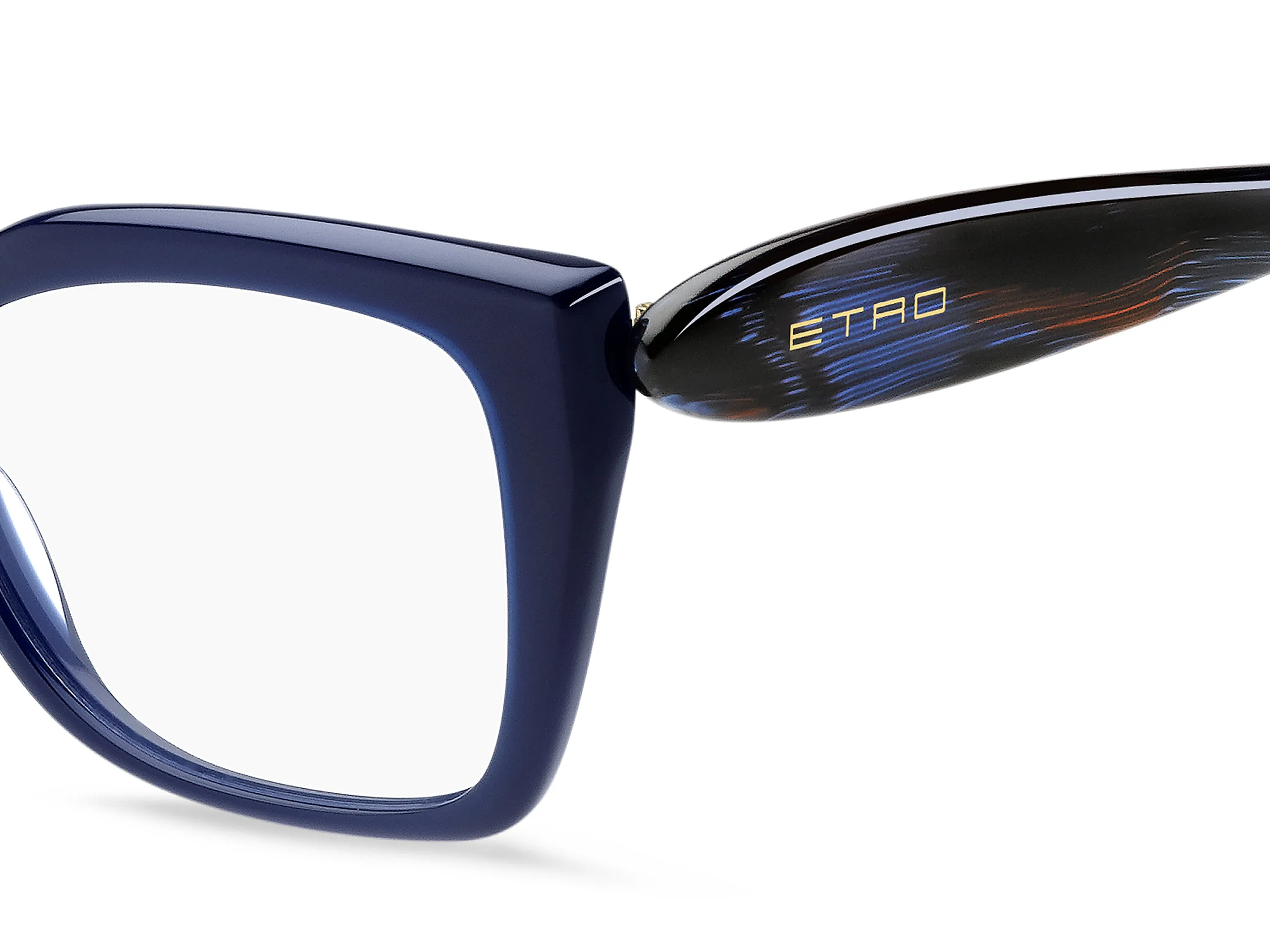 ETRO ETRO 0087 PJP Montature da vista Acetato Blu Squadrata Normale - immagine 3
