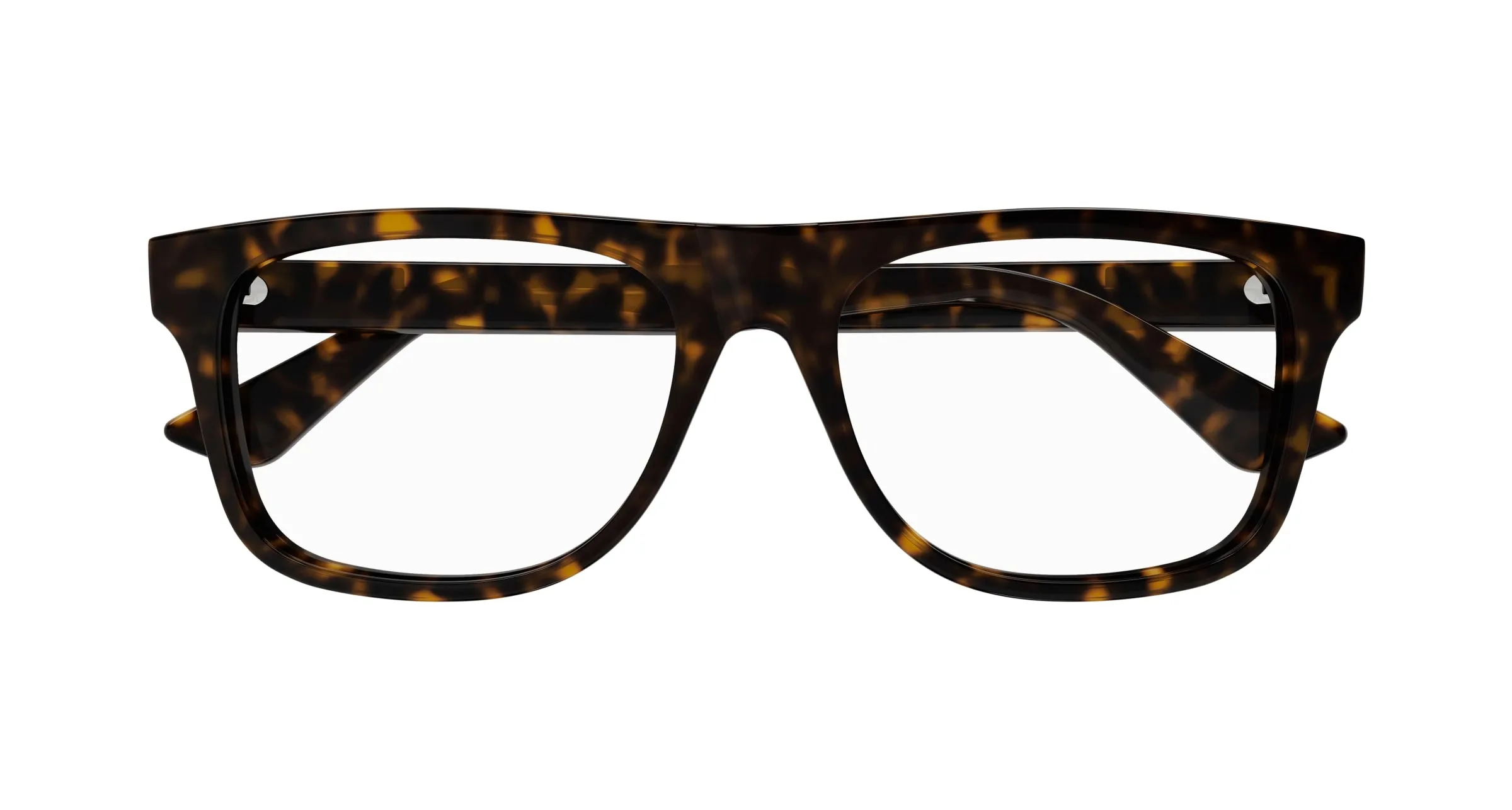 Gucci GG1117O 006 Montature da vista Iniettato Havana Trasparente Squadrata - immagine 2