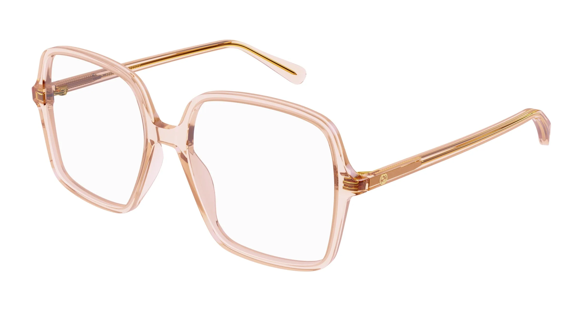 Gucci GG1003O 006 Montature da vista Rosa Trasparente Squadrata - immagine 1