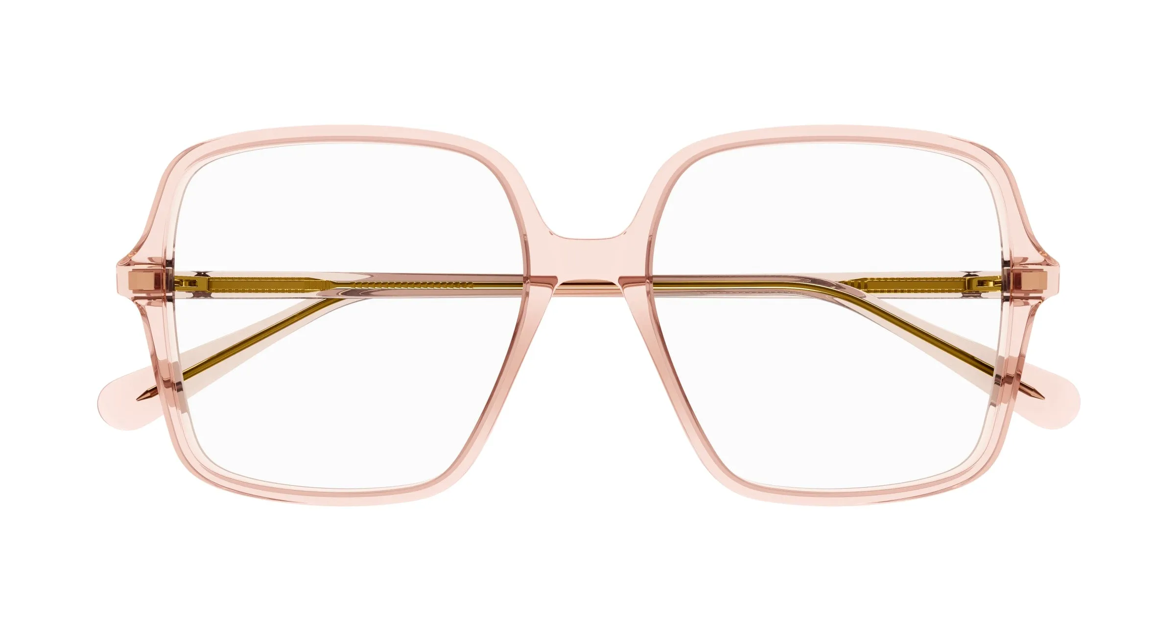 Gucci GG1003O 006 Montature da vista Rosa Trasparente Squadrata - immagine 3