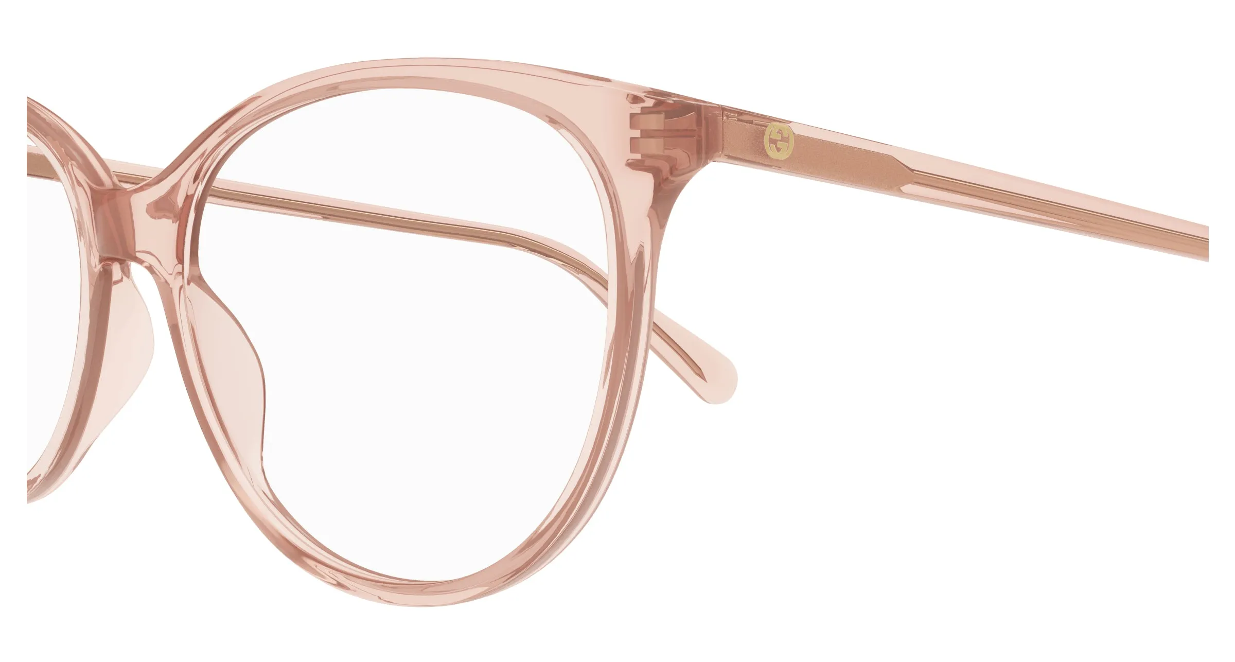 Gucci GG0550O 012 Montature da vista Rosa Trasparente Cat Eye - immagine 4