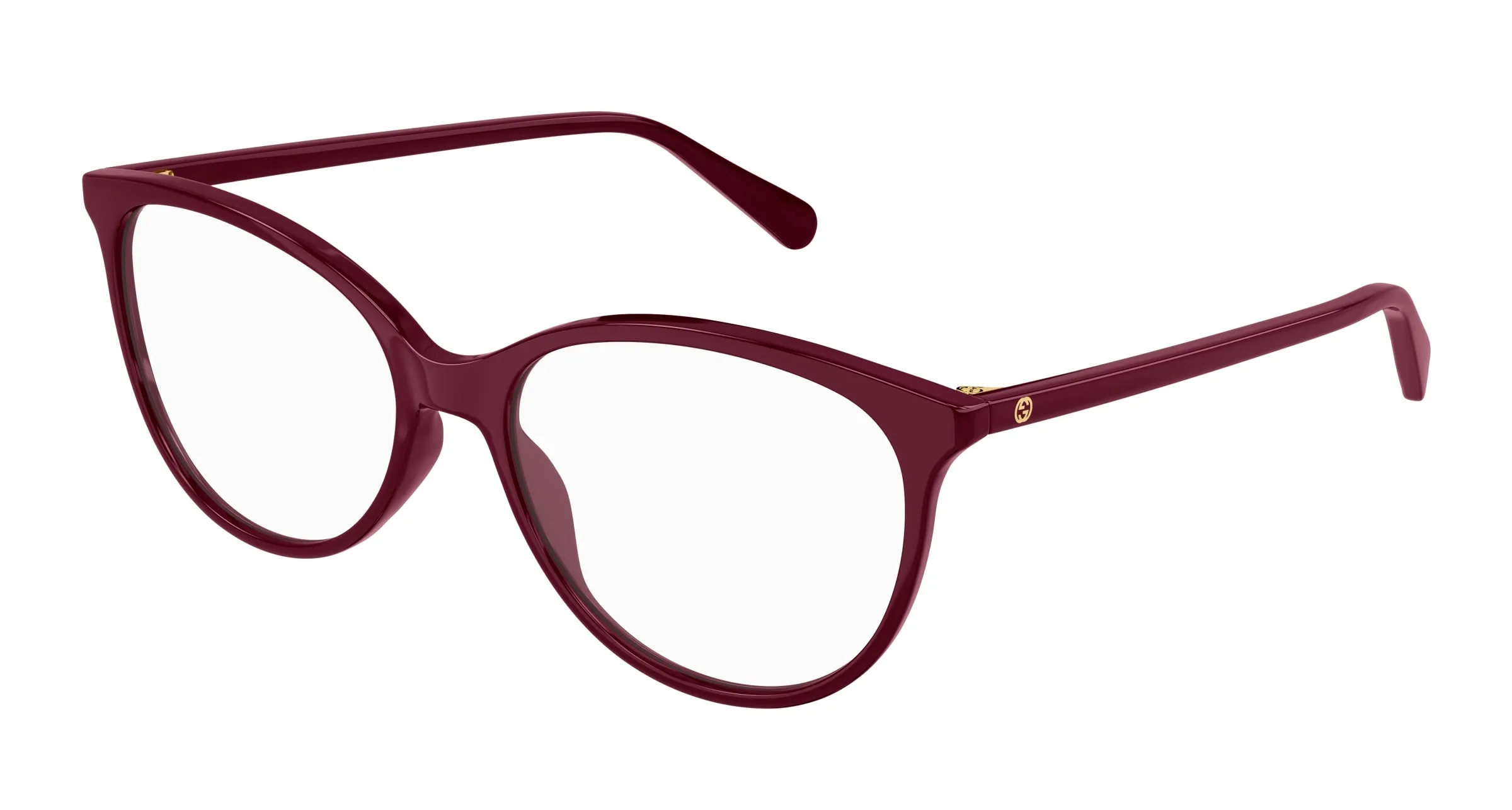 Gucci GG0550O 011 Montature da vista Bordeaux Trasparente Cat Eye - immagine 1