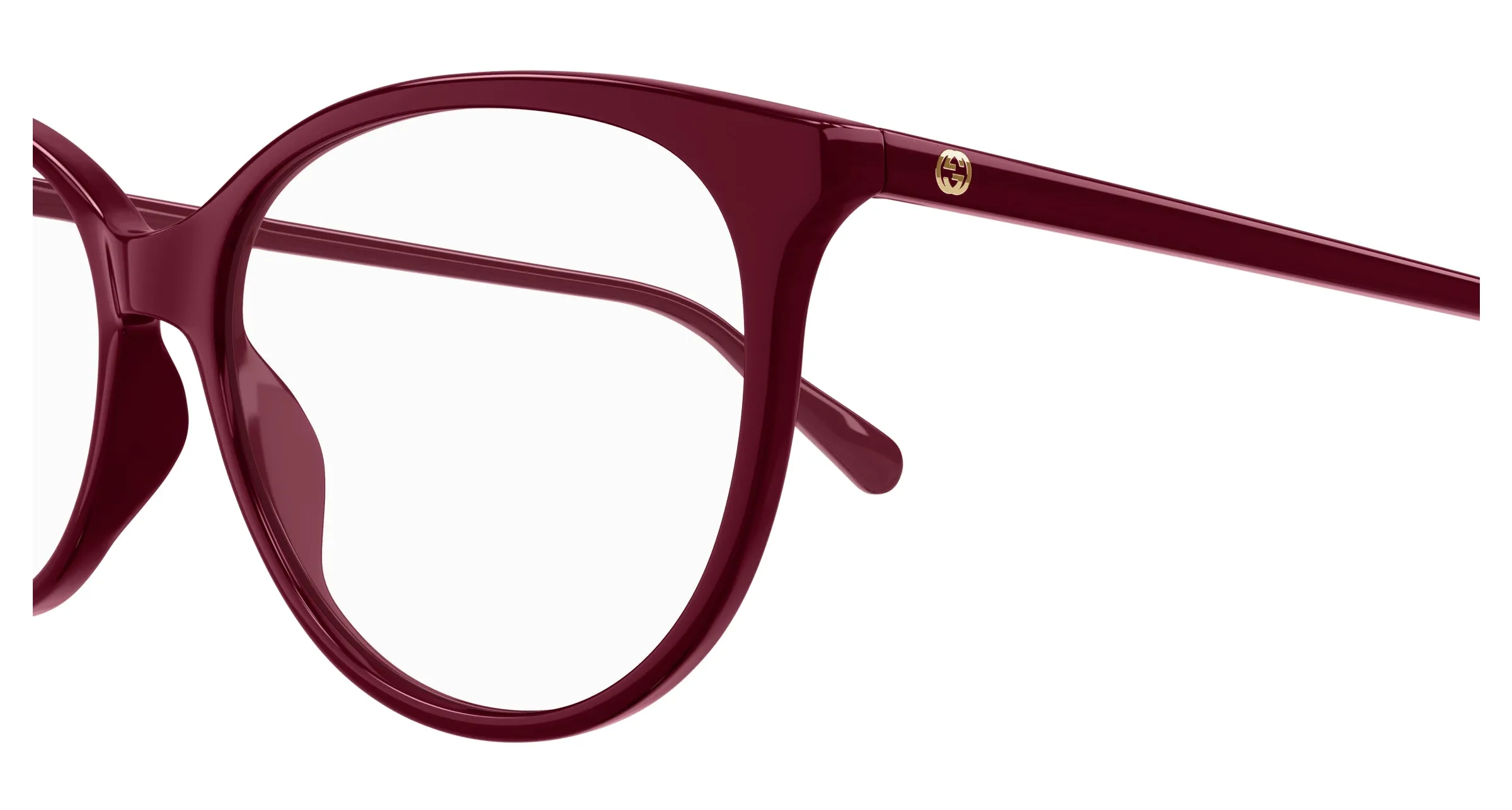 Gucci GG0550O 011 Montature da vista Bordeaux Trasparente Cat Eye - immagine 4